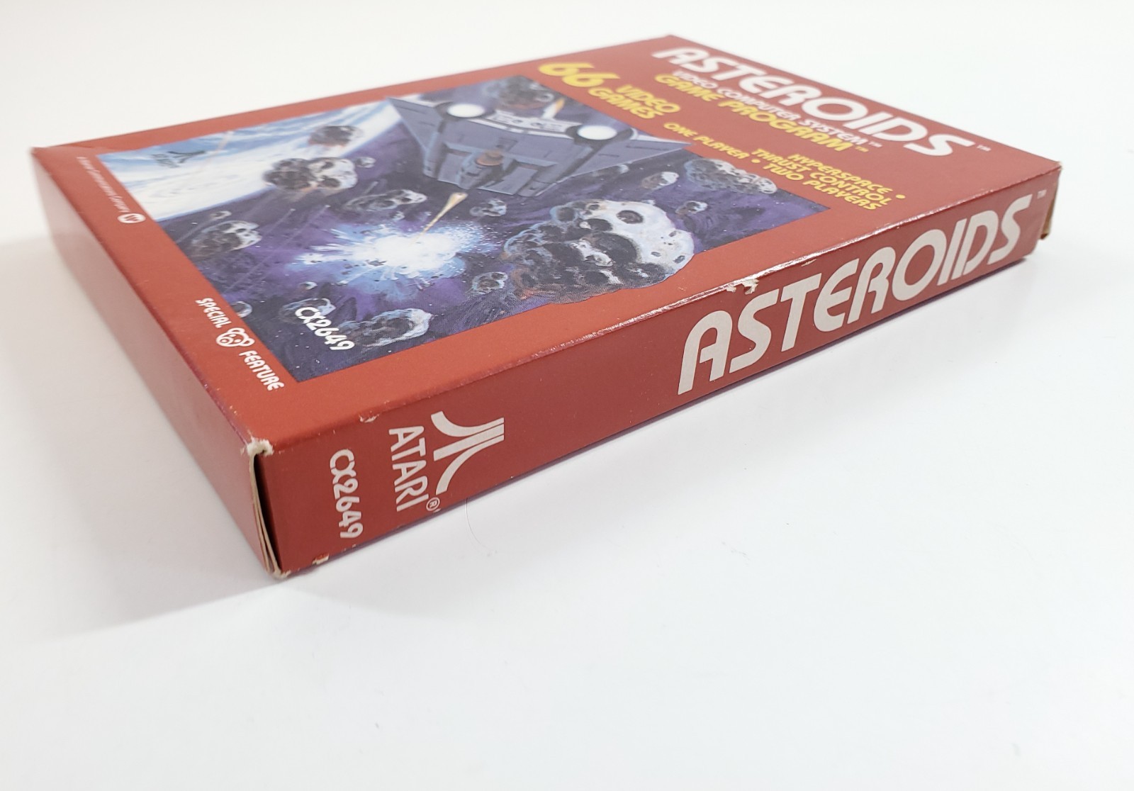 Atari 2600 Asteroids 1981 Game CX 2649 Cartridge w Manual and Box