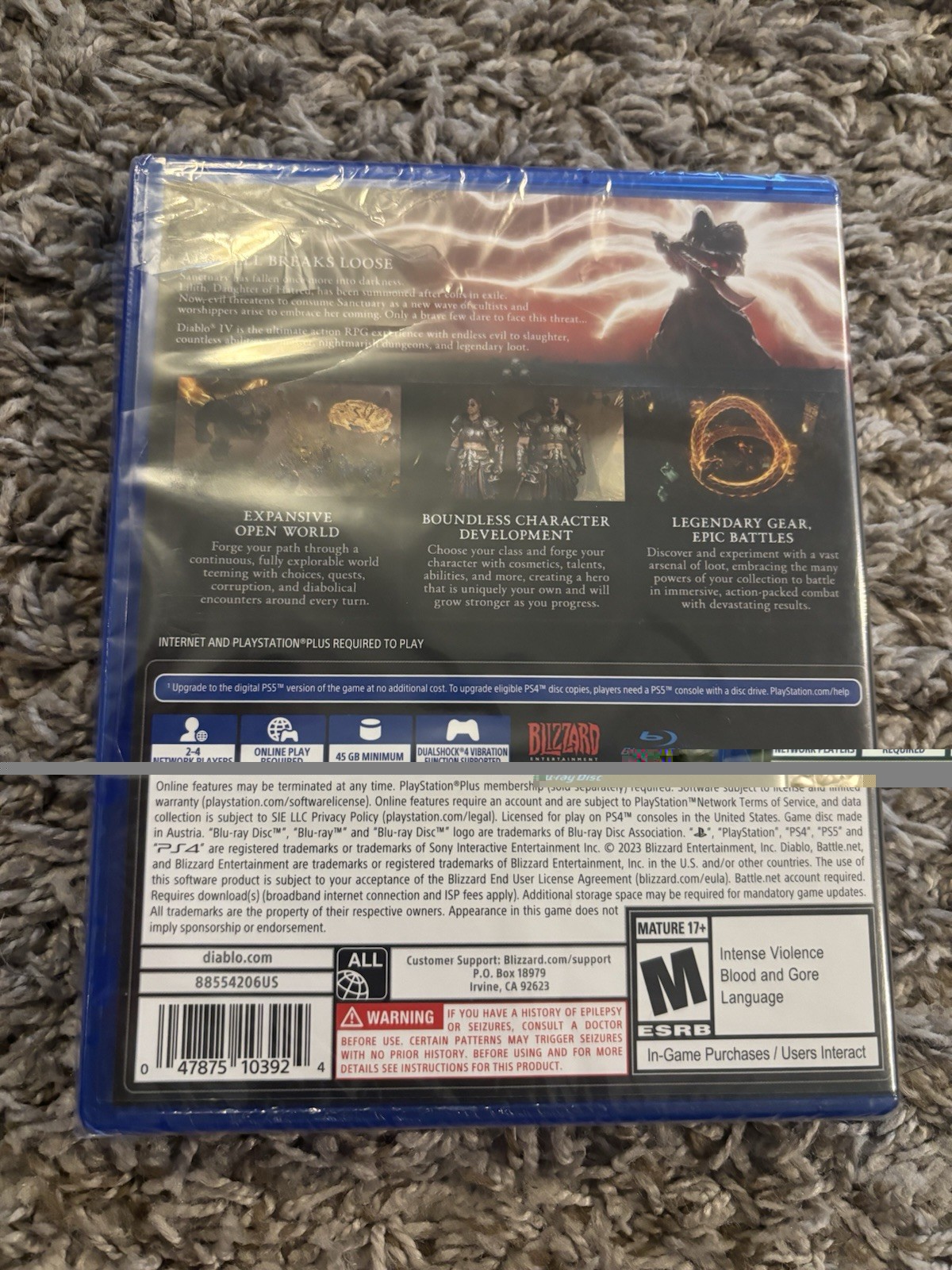 BRAND NEW 🆕 Diablo IV 😈 Sony PlayStation 4 PS4 🔥 READ 🔥