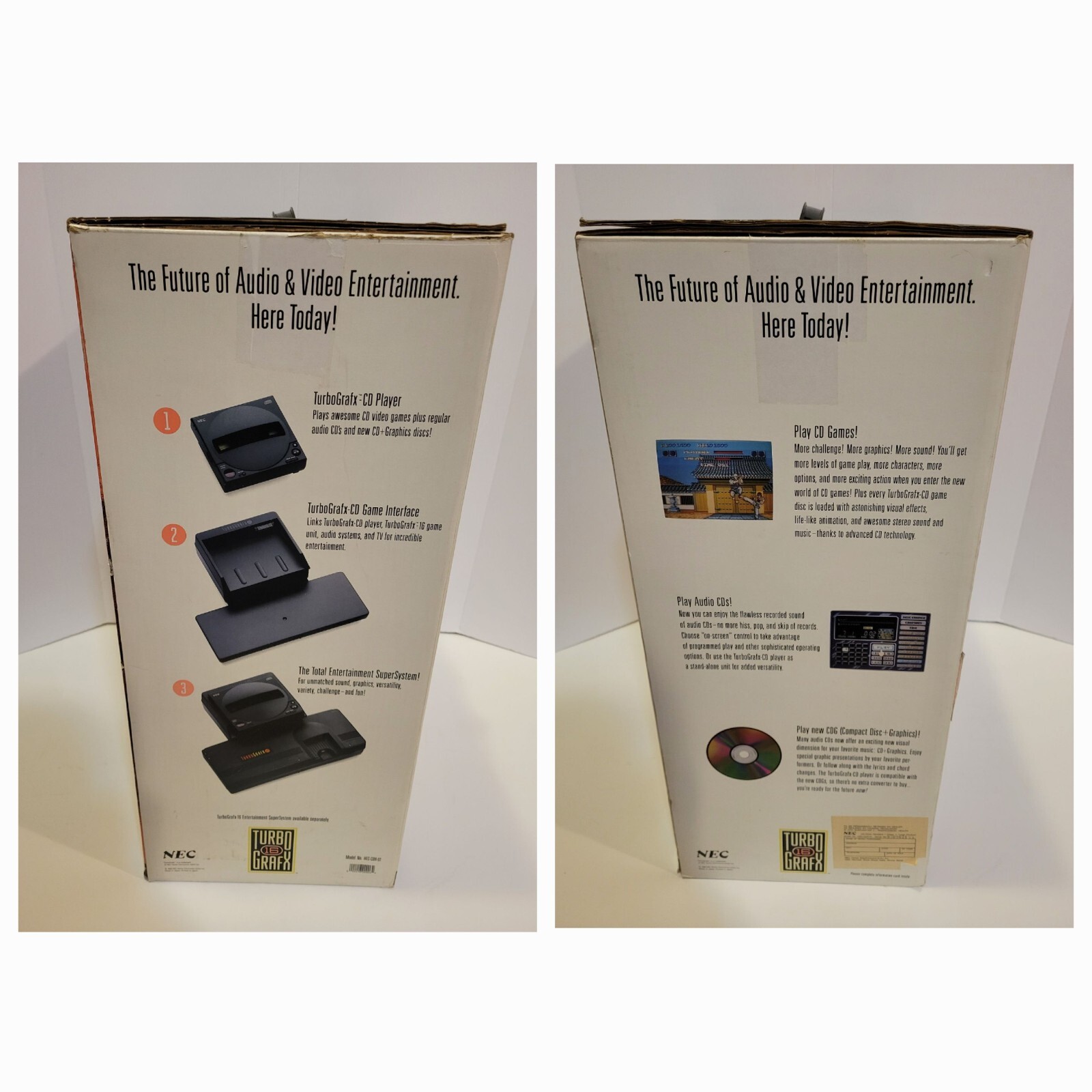 TurboGrafx-CD System Console w/ Docking Station Hard Case Card Complete Box CIB