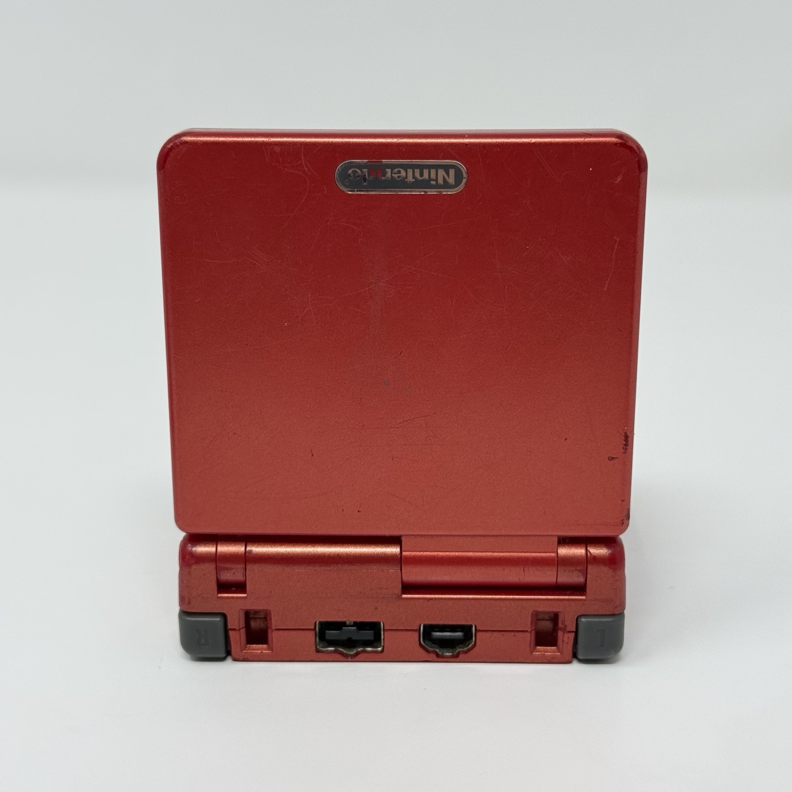 Nintendo Game Boy Advance SP AGS-001 Flame Red Console No Charger Tested