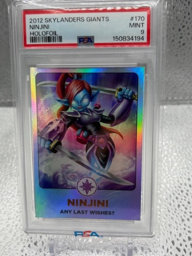 Topps Ninjini Skylanders Giants trading card PSA 9 #170 low pop free ship