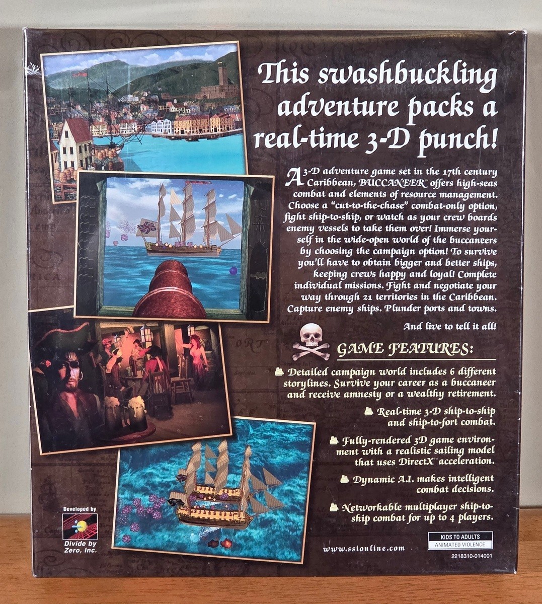 New Sealed Buccaneer SSI Windows PC Big Box Game Strategic Simulations Complete