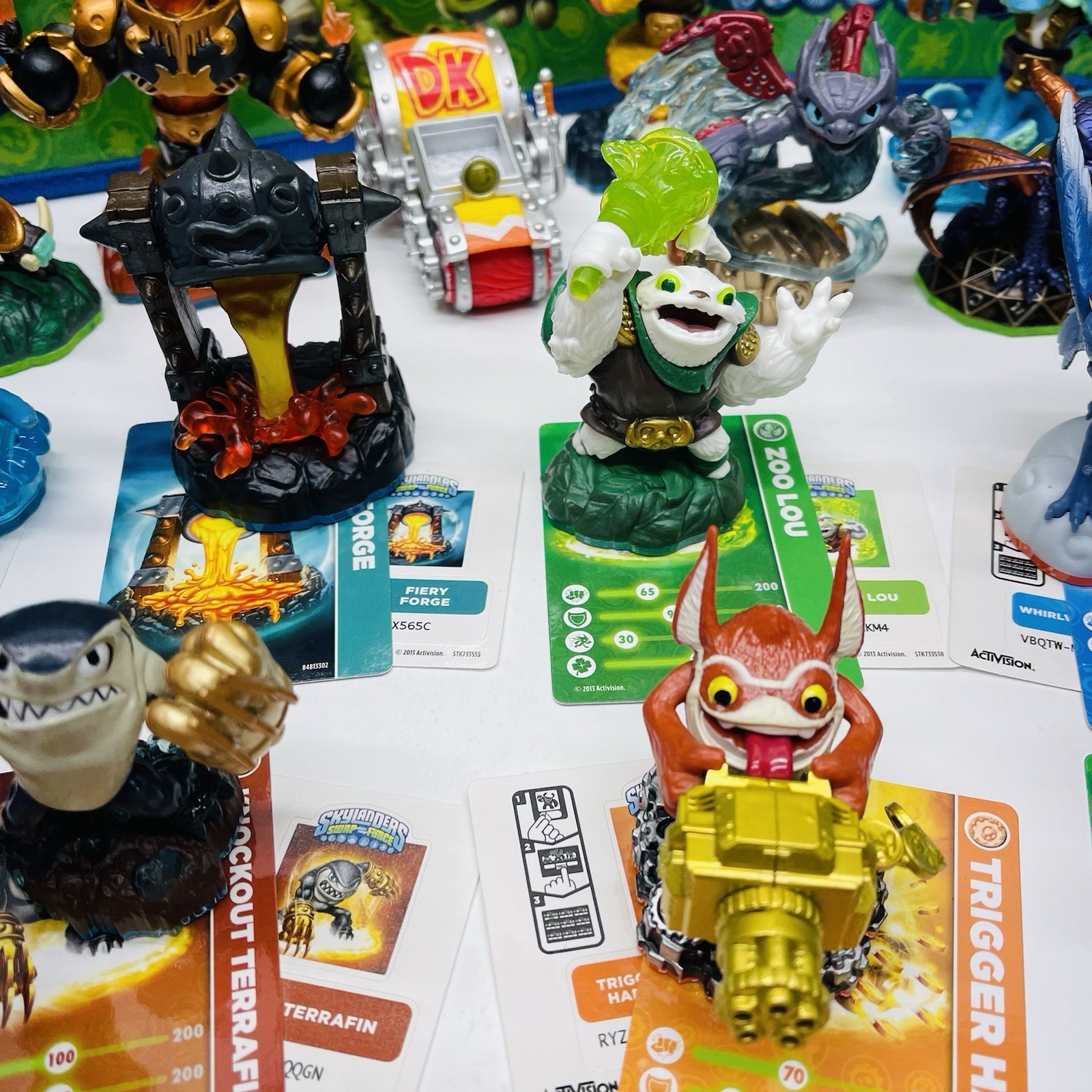 Skylanders Spyro Giants Swap Force LOT OF 40 Figures w/ Cards + Stickers + Case