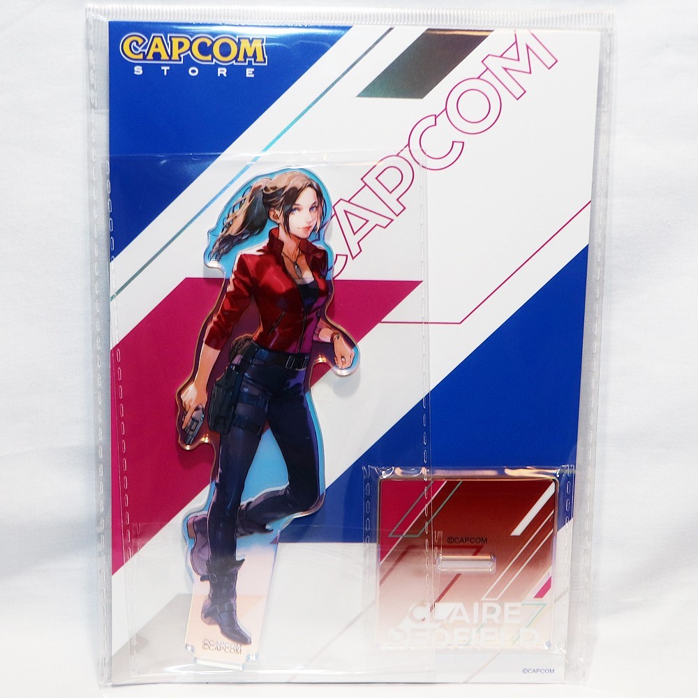 CAPCOM Store Official Holo Acrylic Stand Claire Redfield Biohazard Resident Evil