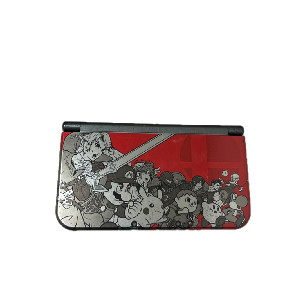 New Nintendo 3DS XL LL Super Smash Bros. Edition Red Console Tested w/ Charger