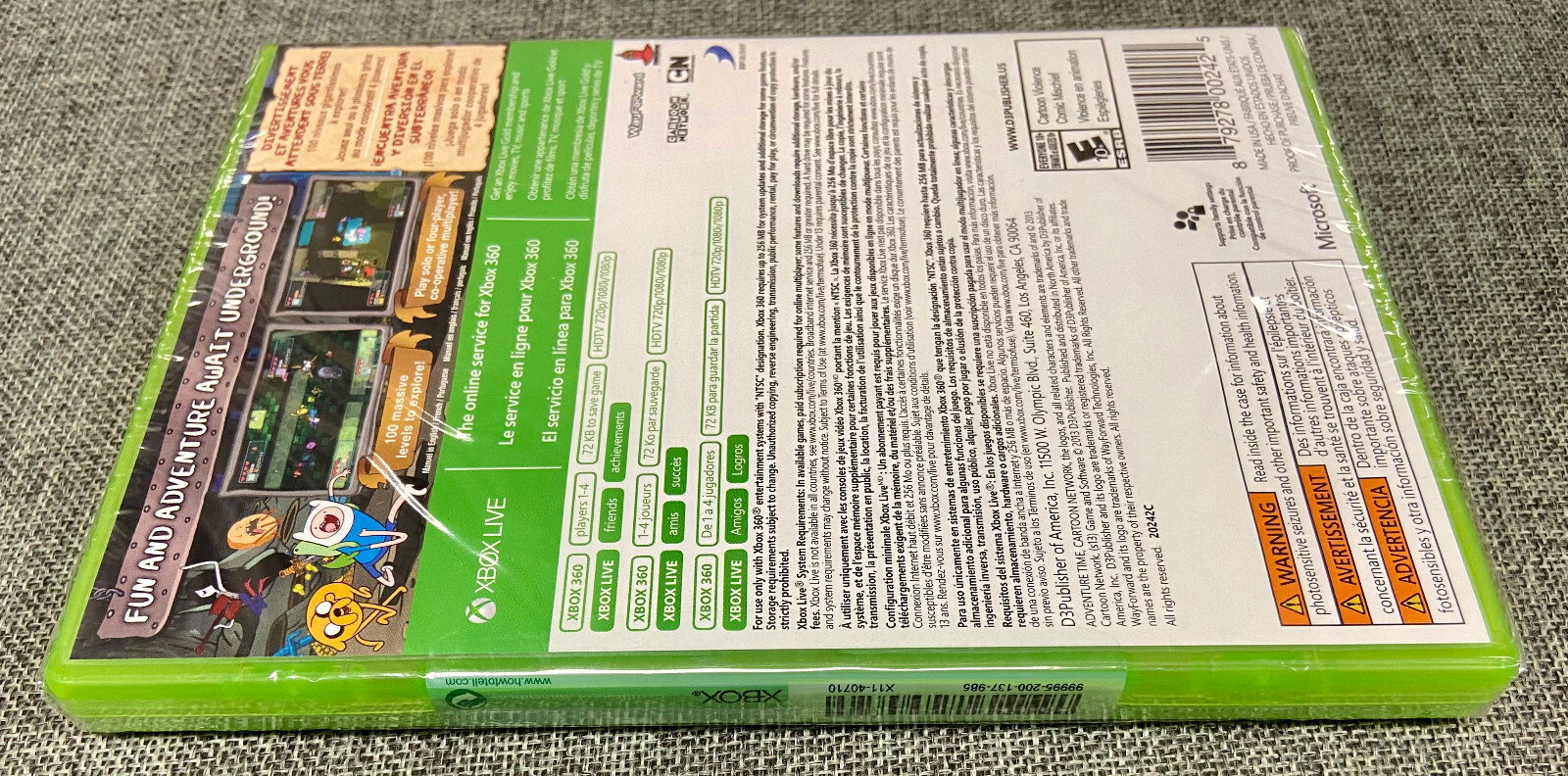 Adventure Time Explore the Dungeon Because I Don’t Know (2013) Xbox360 BRAND NEW