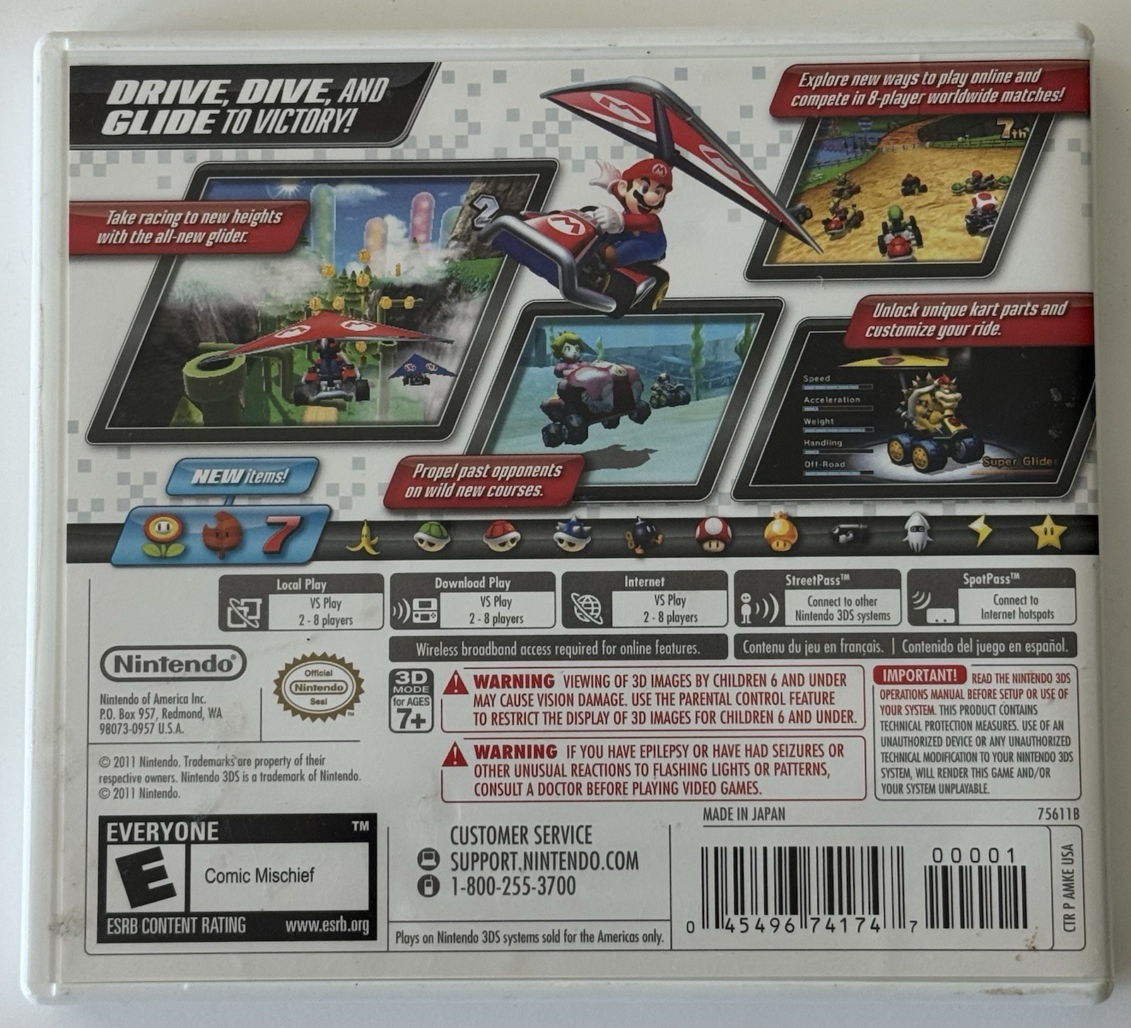 Mario Kart 7 (Nintendo 3DS) Complete CIB – Authentic and Tested