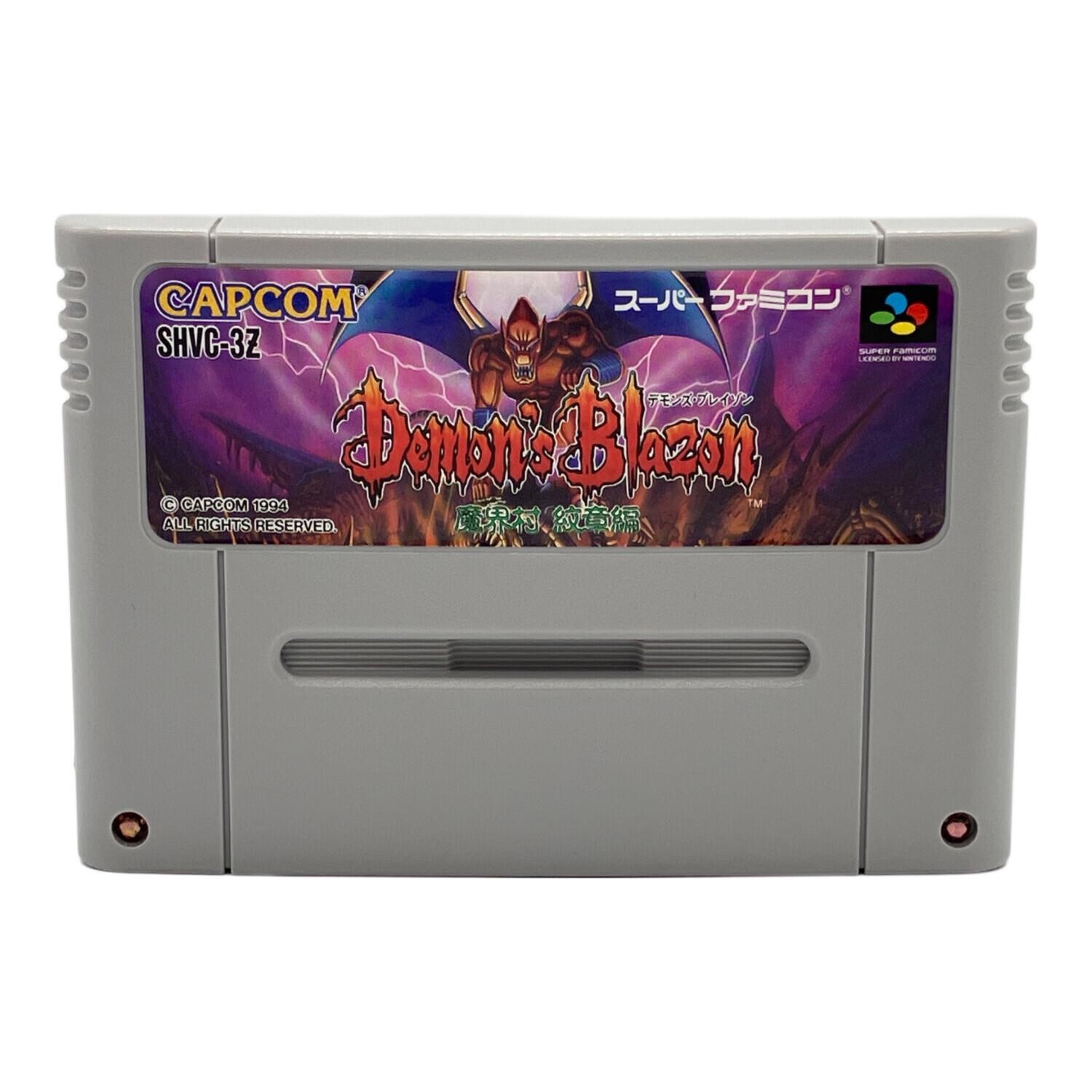 Demon’s Blazon Makaimura Monshou Hen Super Famicom SNES Japan NTSC-J Used