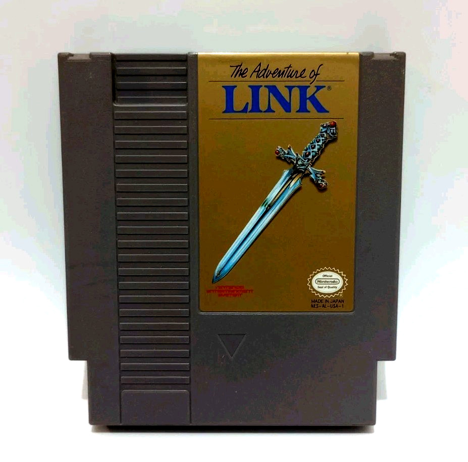 Zelda II: The Adventure of Link (Nintendo NES, 1988) *Gray* Cartridge Only