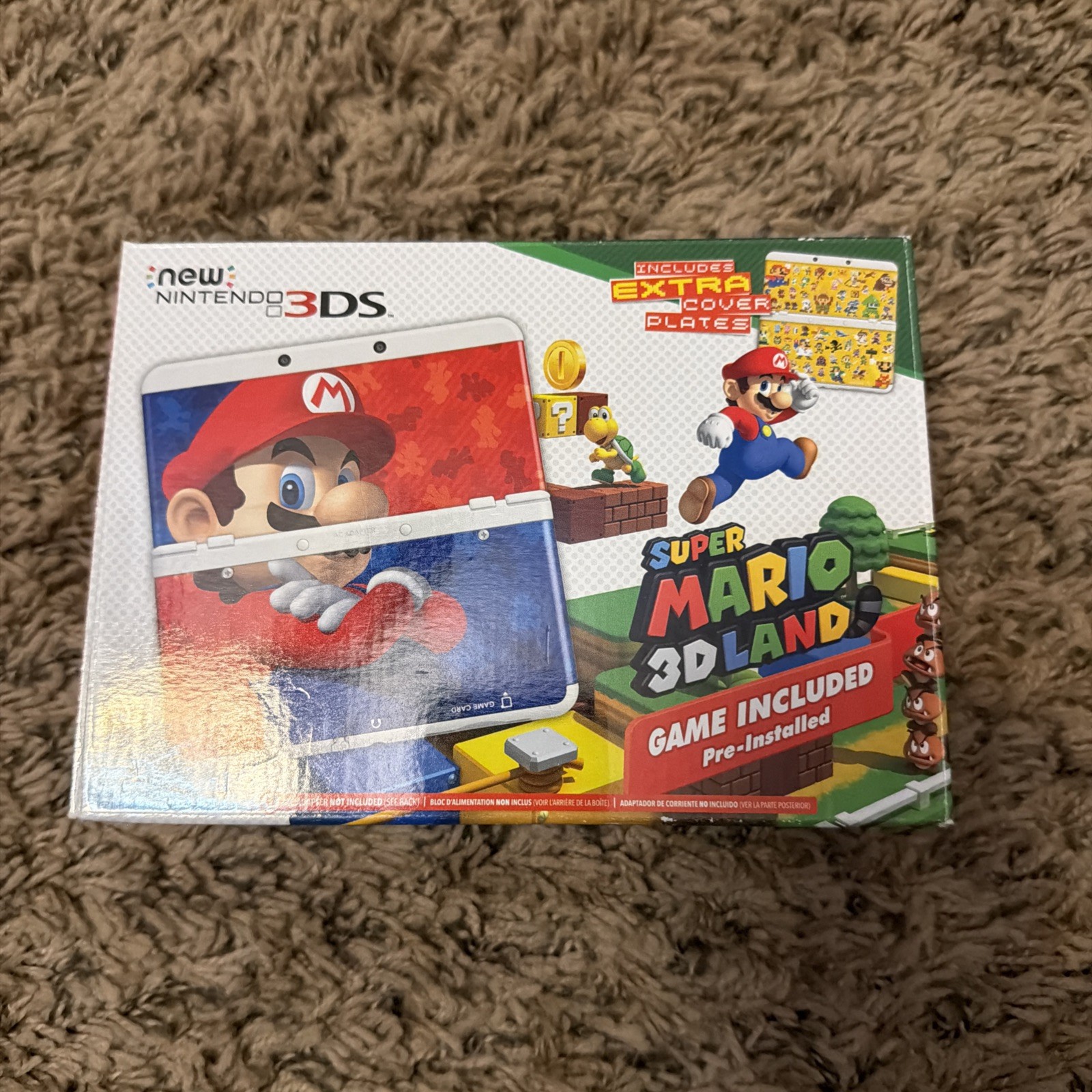New Nintendo 3DS Super Mario 3D Land Edition Console In Original Box W Plates