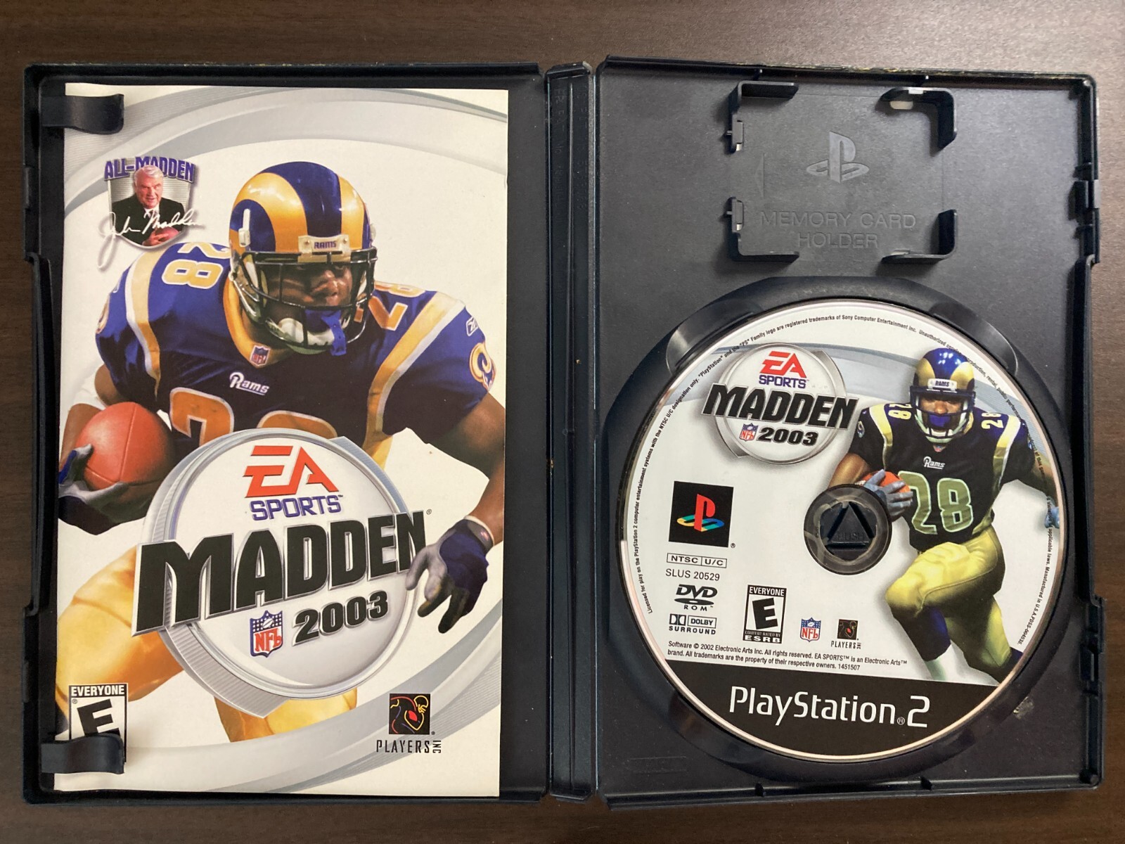 Madden NFL Football 2003 (Sony PlayStation 2) tested! free shipping! w/manual