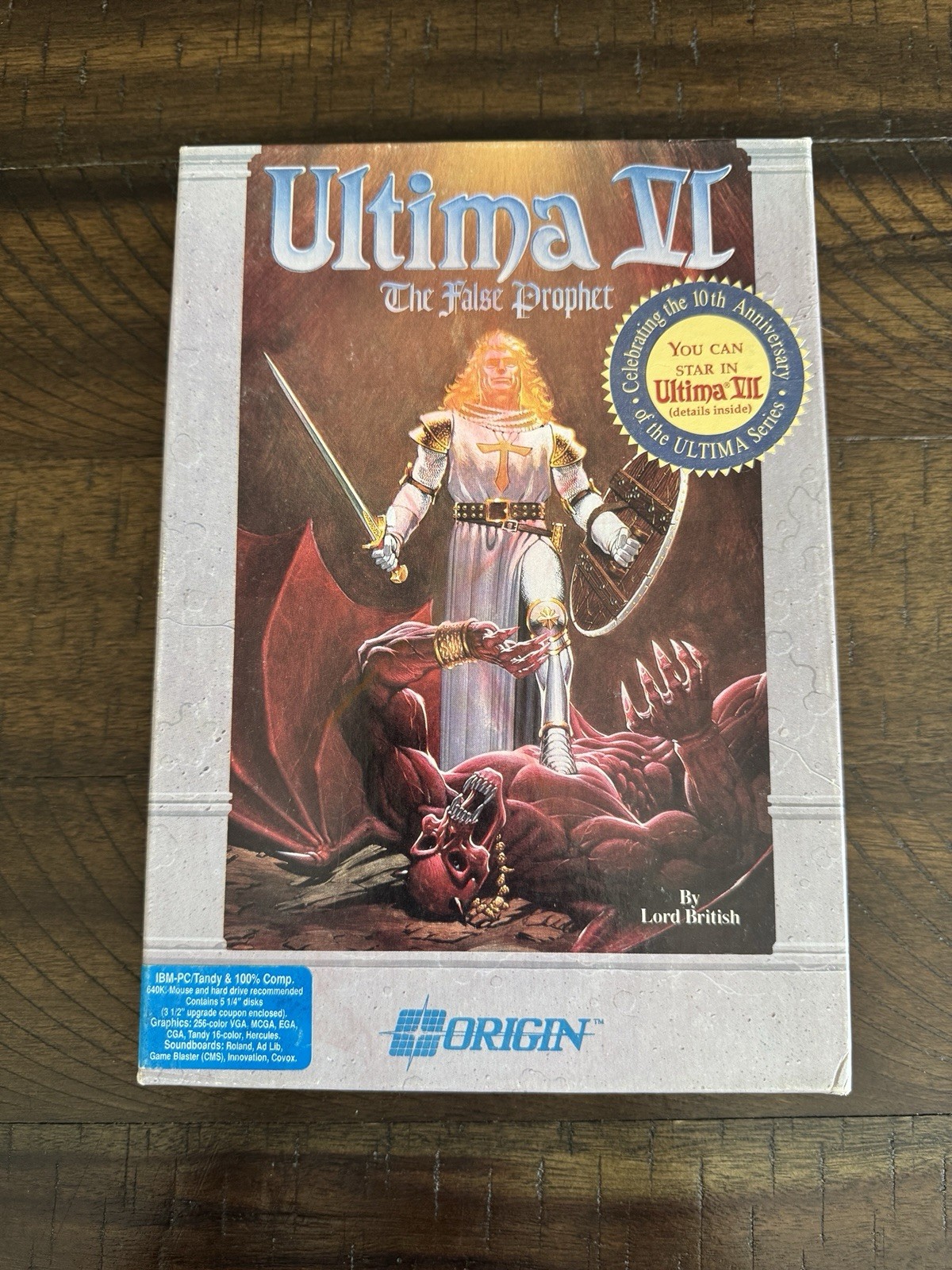 Vintage Ultima VI The False Prophet PC CIB w/ Map Manuals Disks + 1990 Receipt