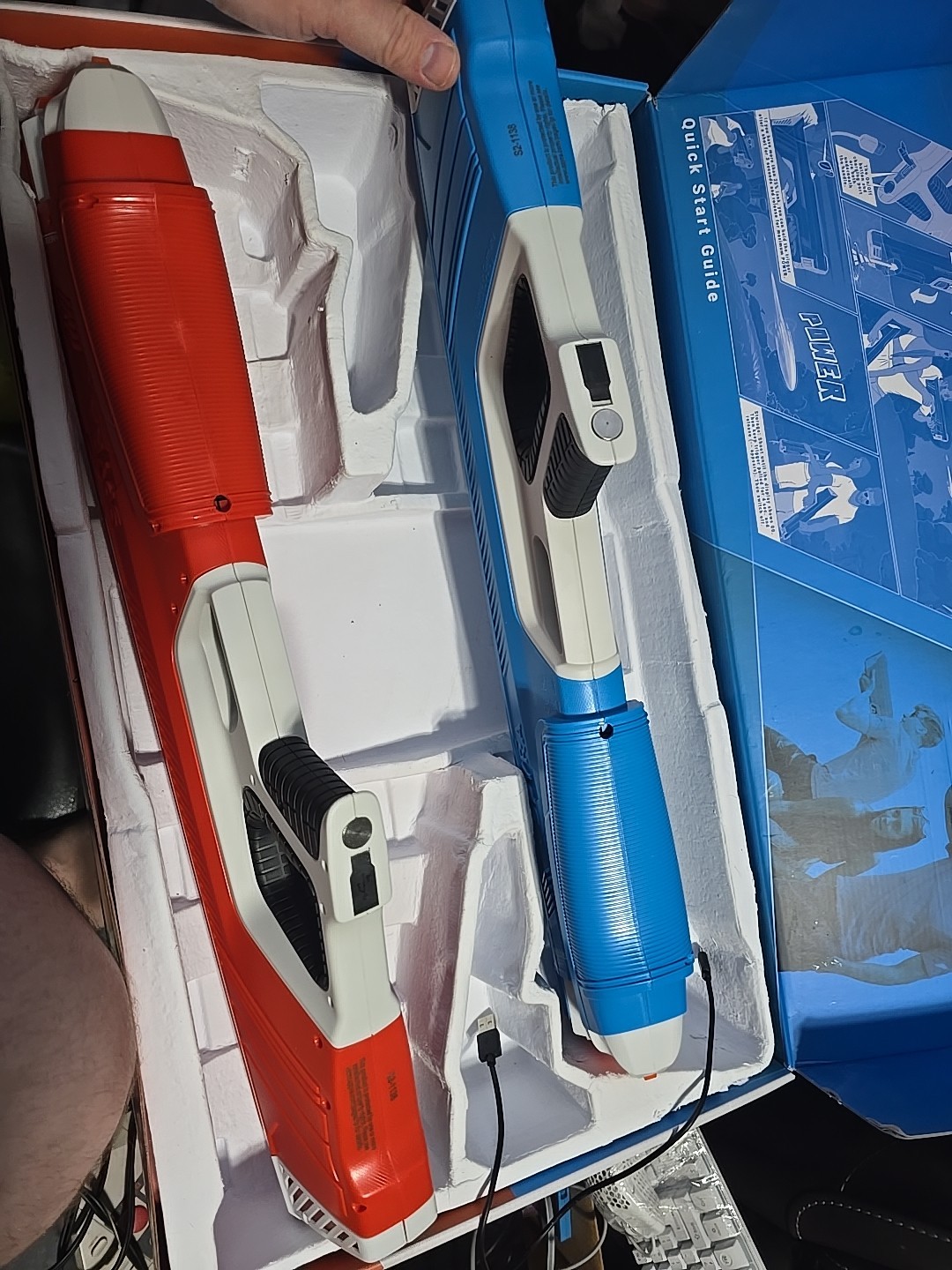 Spyra Two Electronic Water Gun Super Blaster Duel Pack Red and Blue SPYRATWO