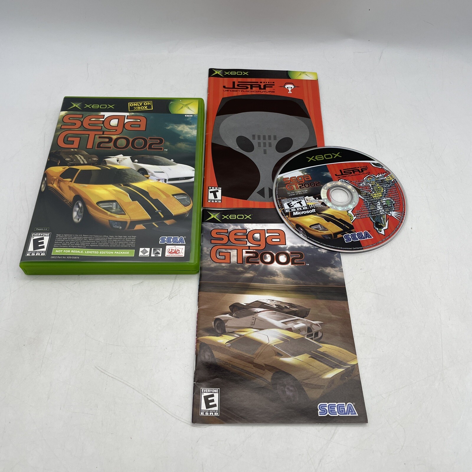 JSRF Jet Set Radio Future & Sega GT 2002 Xbox – Complete W/ Manuals CIB Tested