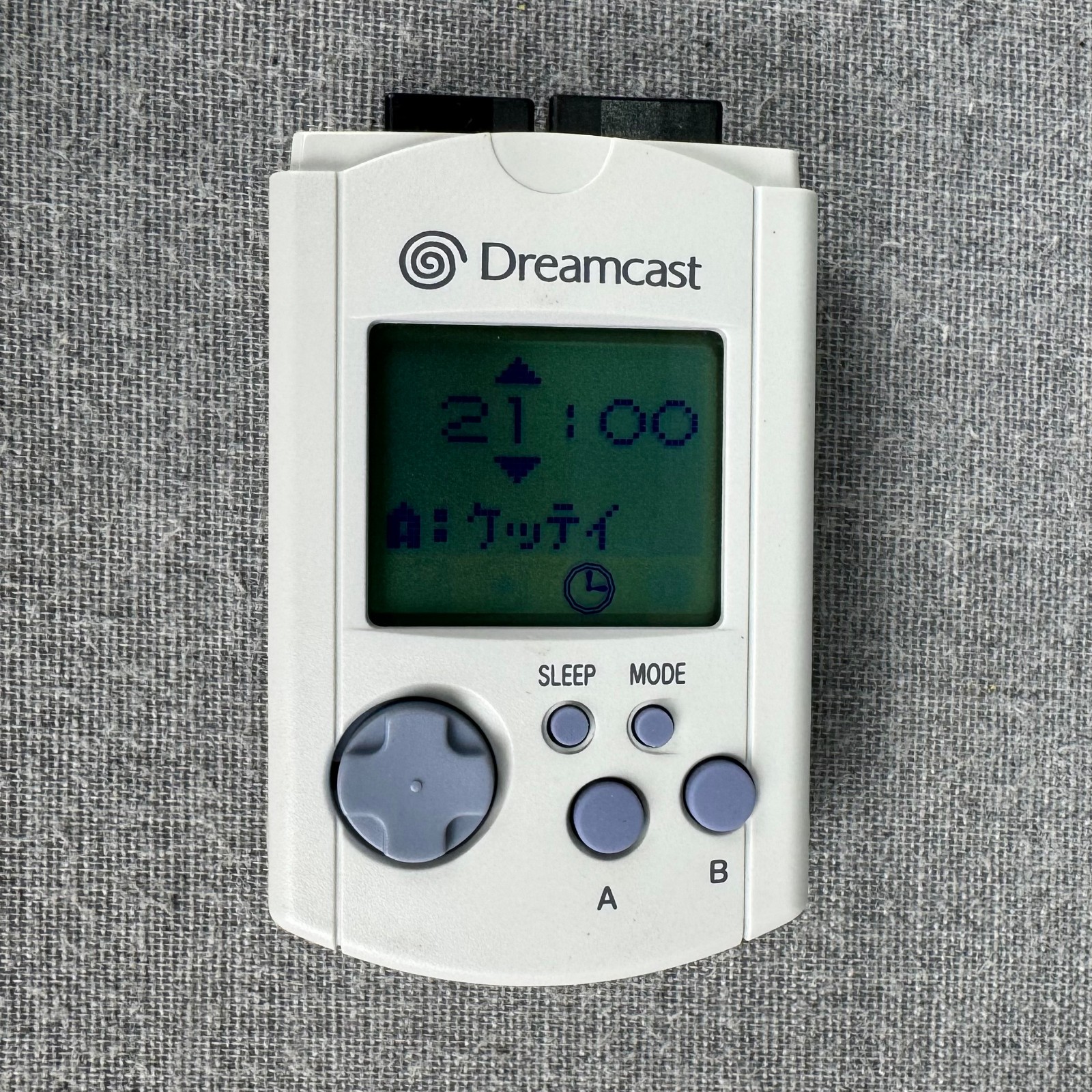 Sega Dreamcast VMU Visual Memory Unit HKT-7000 Gray Memory Card OEM Tested