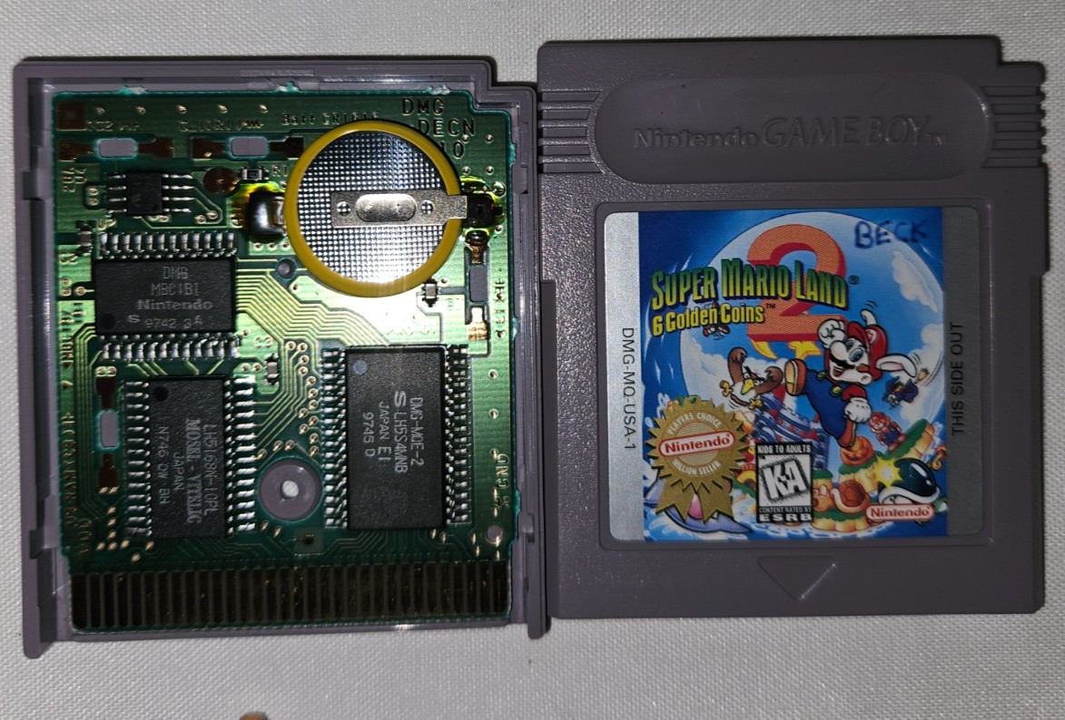 Super Mario Land 2 Cartridge Only Authentic Nintendo Game Boy New Battery USA-1