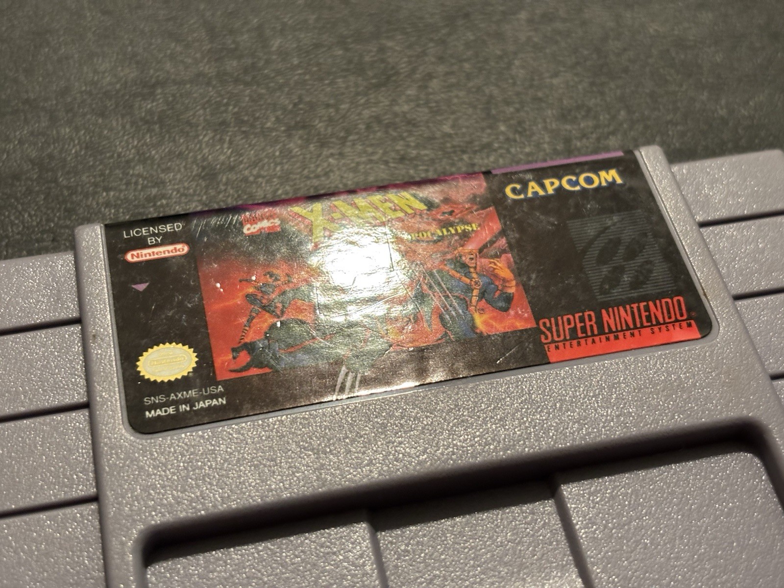 X-Men: Mutant Apocalypse (SNES Super Nintendo 1994) Box Manual & Cart Authentic