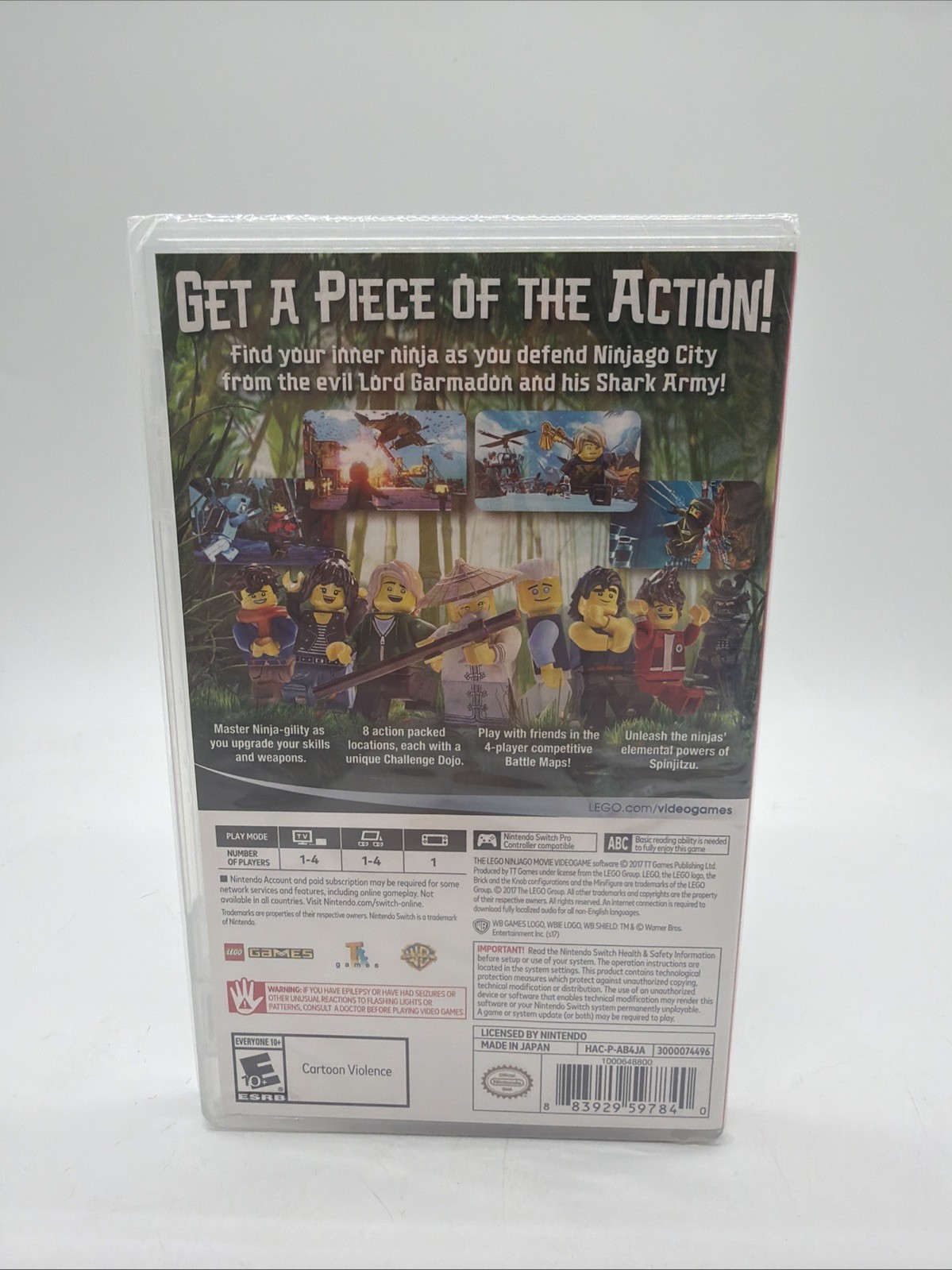 The LEGO Ninjago Movie Videogame – Nintendo Switch Brand New Sealed Rare Sticker
