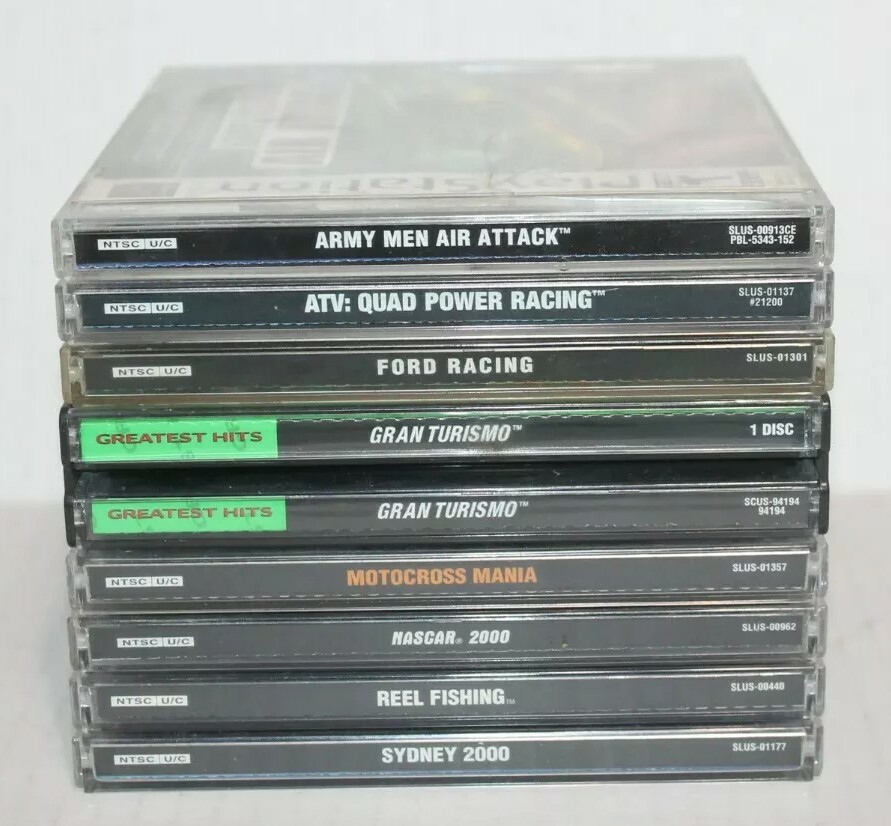 PlayStation PS1 & PS2 Game Lot – 18 Titles – Mixed Action Sports Racing – Read