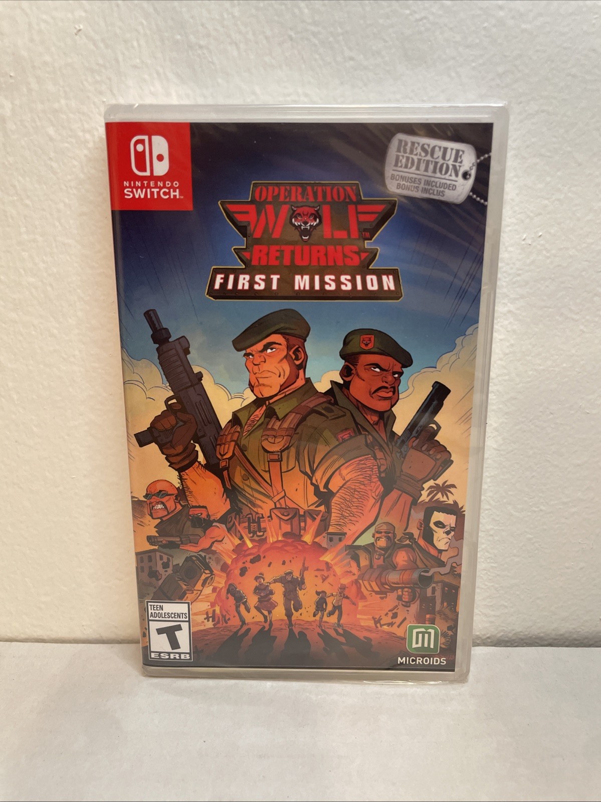 Operation Wolf Returns First Mission Nintendo Switch Sealed Brand New SHIPS FREE