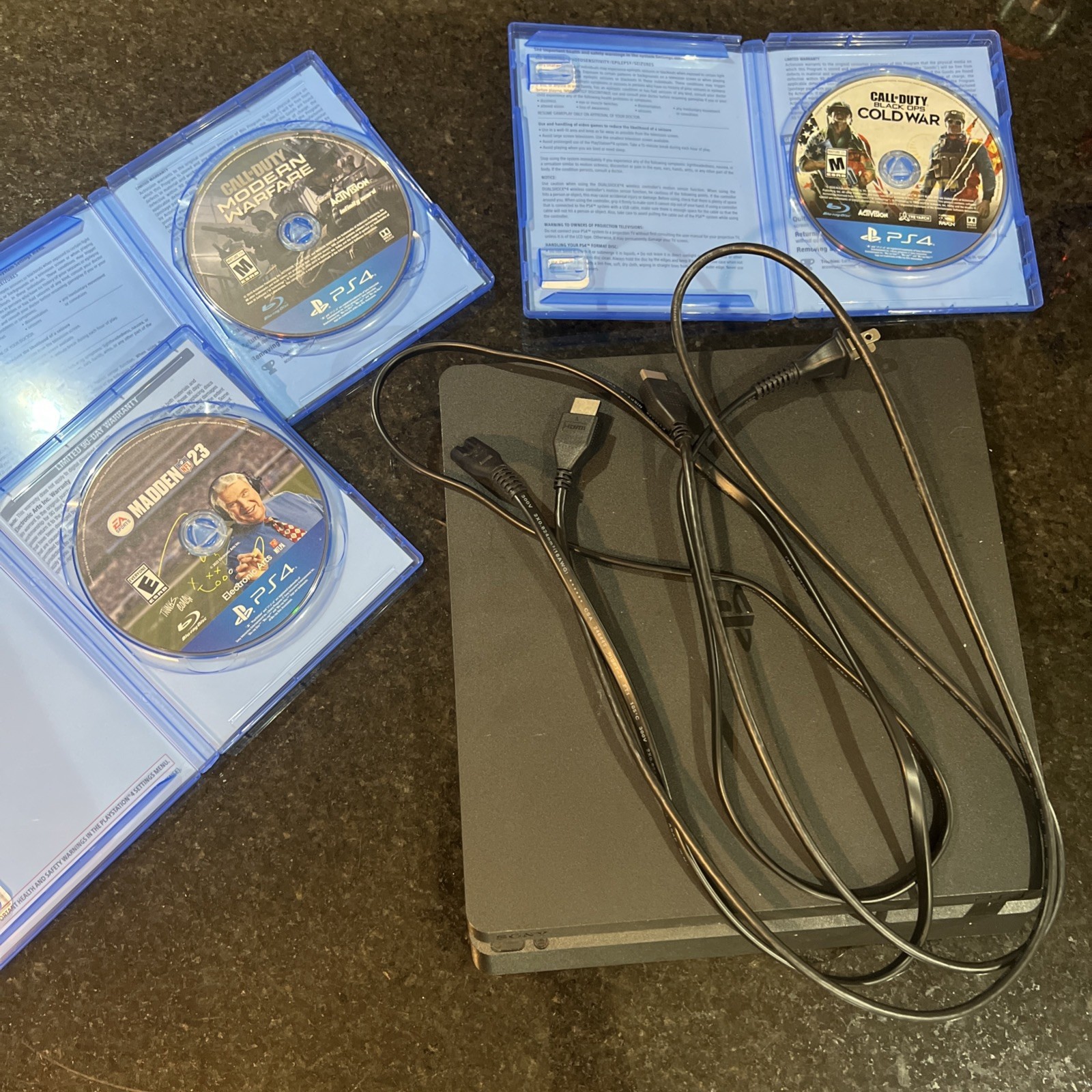 Sony PlayStation 4 Slim PS4 500GB Console Bundle + 3 Games