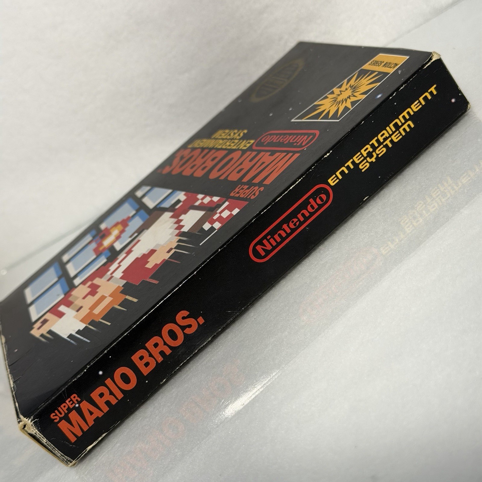Super Mario Bros 1⭐️NICE 5 Screw Hangtab Complete CIB⭐️Nintendo NES Original USA