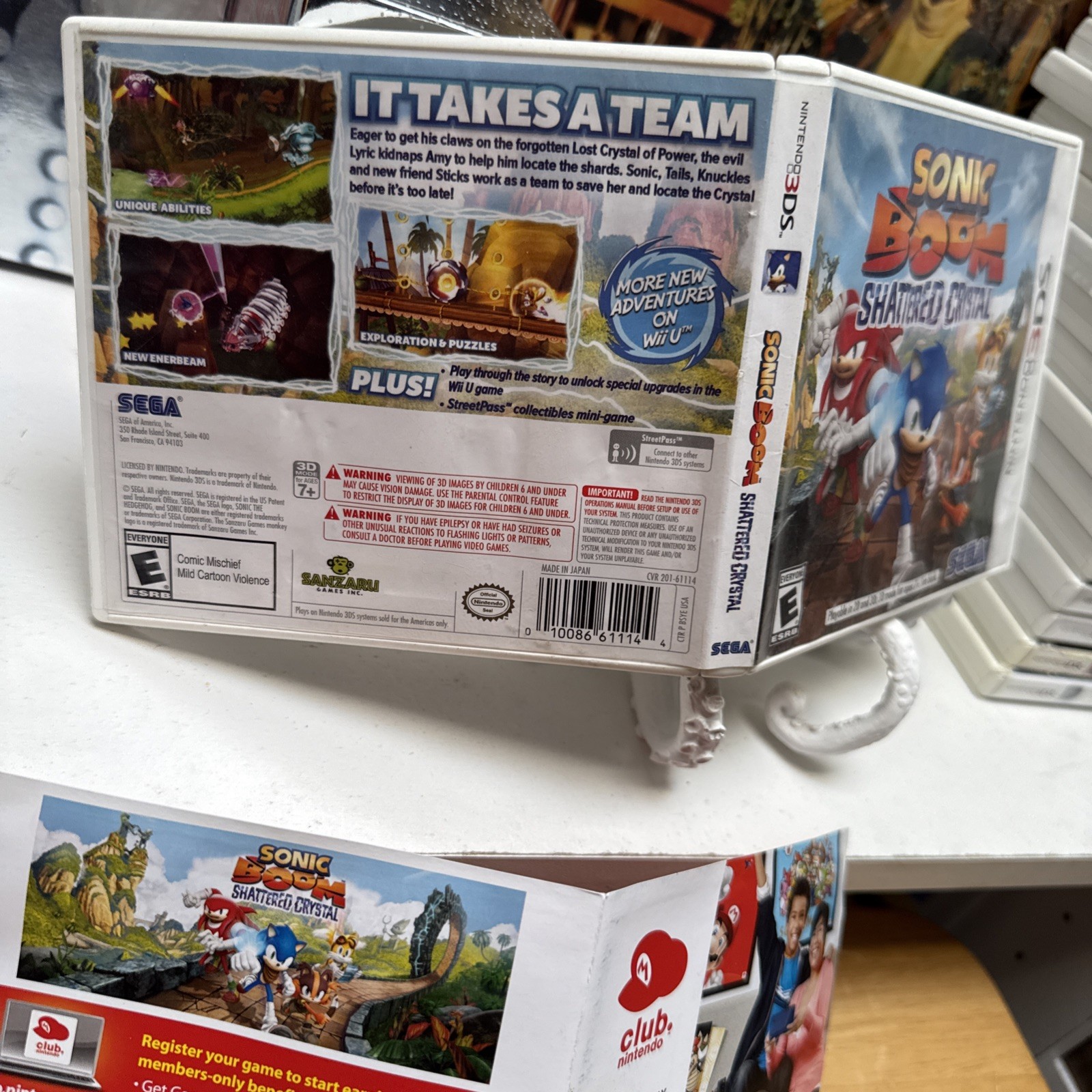Sonic Boom: Shattered Crystal (Nintendo 3DS) *CIB COMPLETE!! ~ 2014 Sega