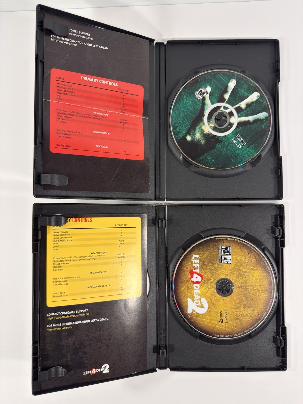 Left 4 Dead And Left 4 Dead 2 PC DVD Complete Lot Of 2