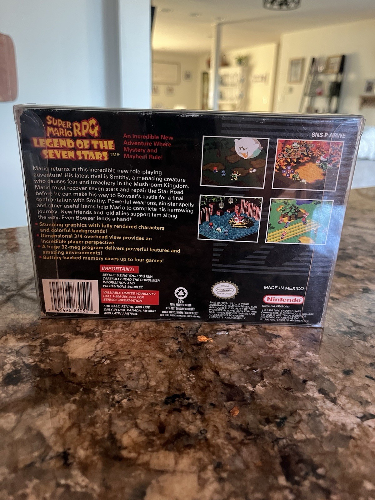 Super Mario RPG: Legend of the Seven Stars Super Nintendo SNES CIB Complete