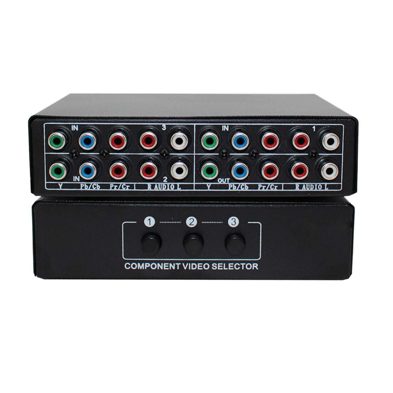 Component AV Video Switch Box 3 in 1 Out, 3 Port 5 RCA YPbPr Cable RGB Compon…