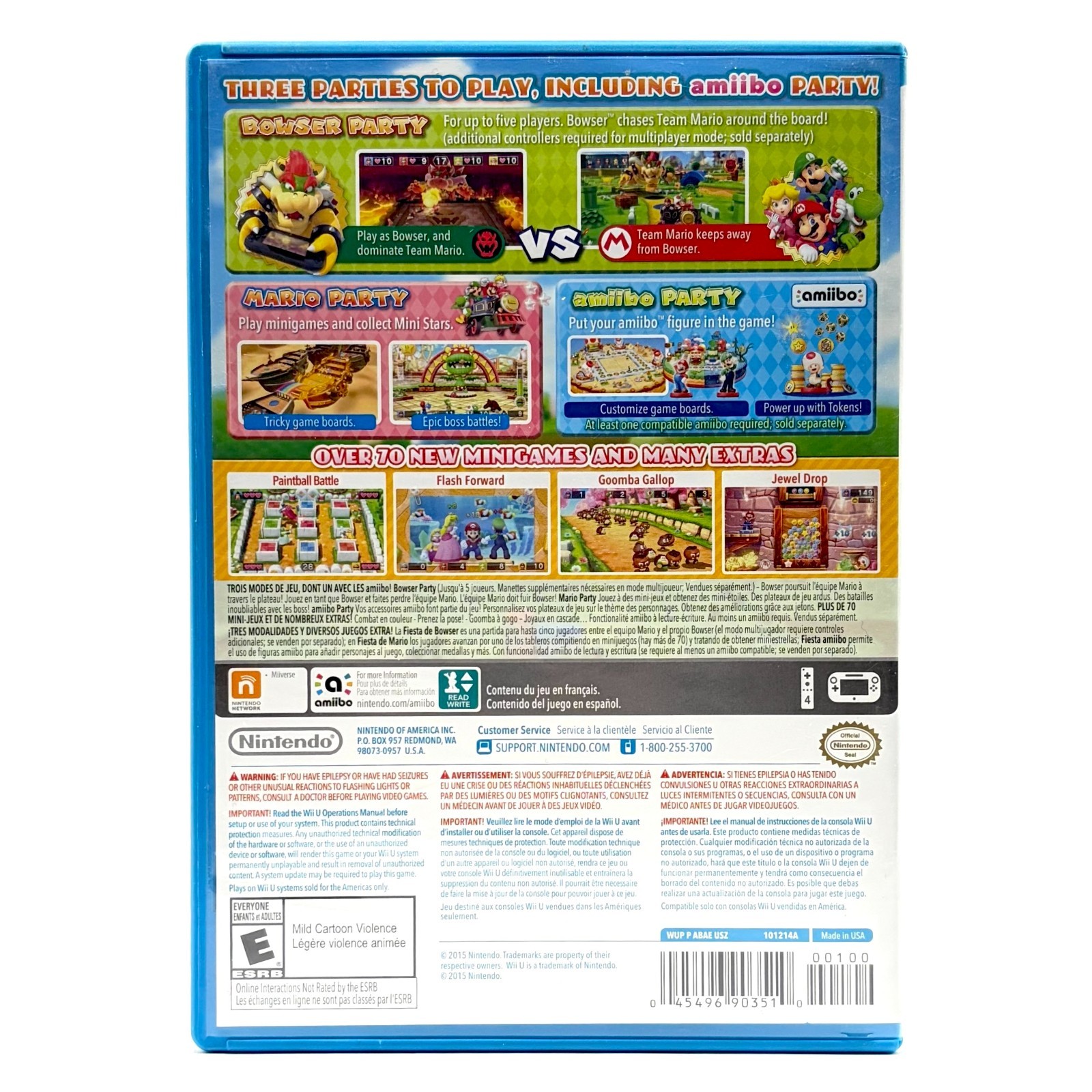 Mario Party 10 2015 Nintendo Wii U Tested Works