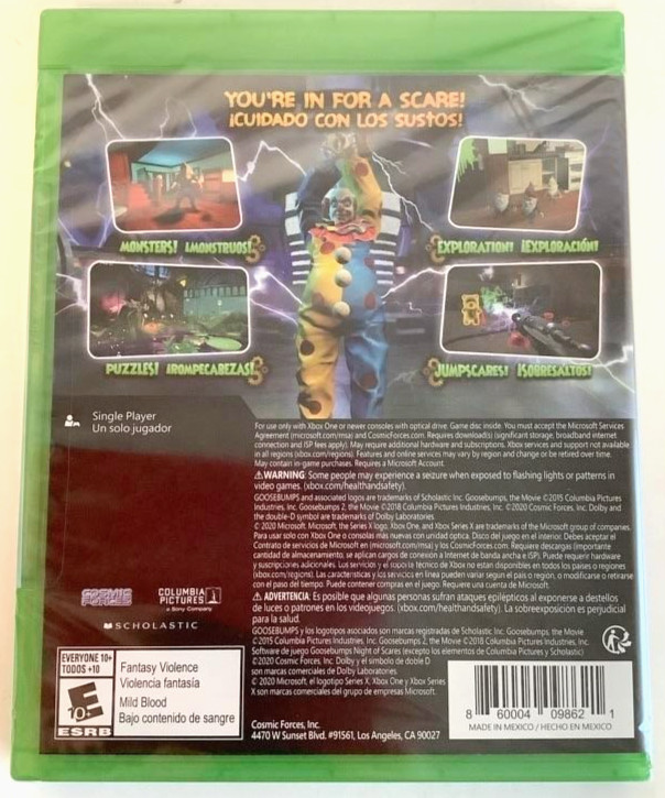 NEW Xbox Series X One XB1 GOOSEBUMPS Dead of Night Game Horror R.L. Stine Slappy