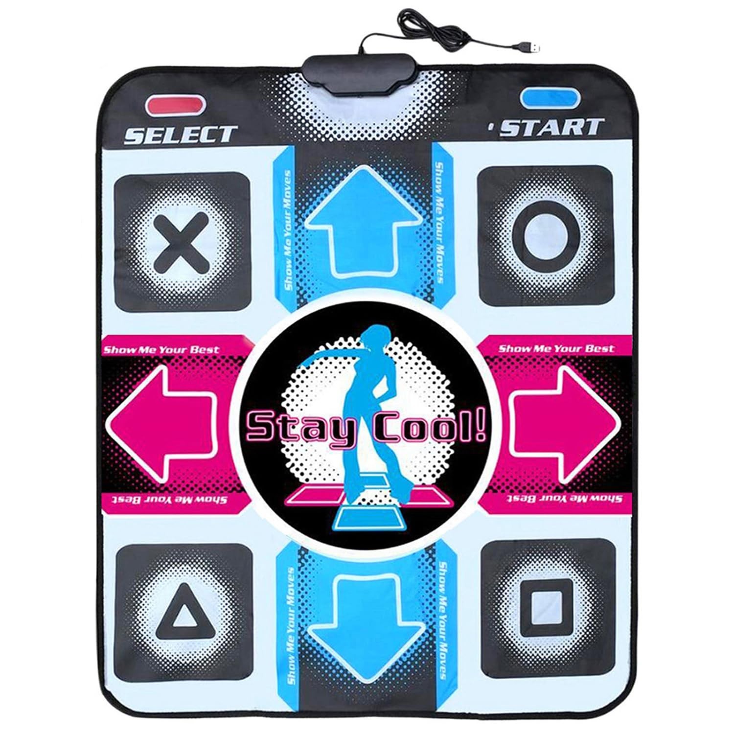 High-Quality USB Non-Slip Dance Mat for PC with 300 Songs – Dance Revolution