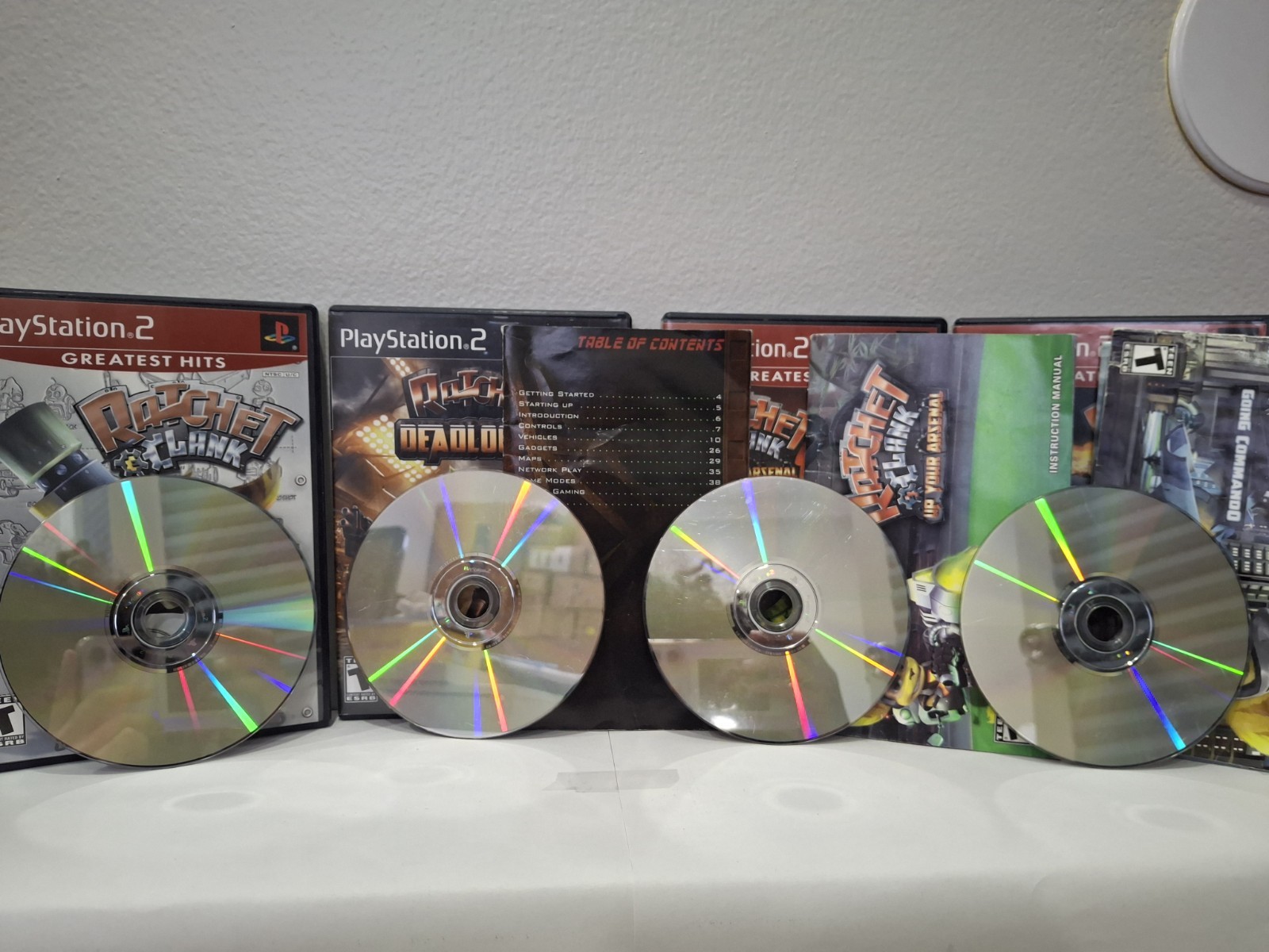Ratchet & Clank Complete PS2 Collection – 4 Game Lot – Tested