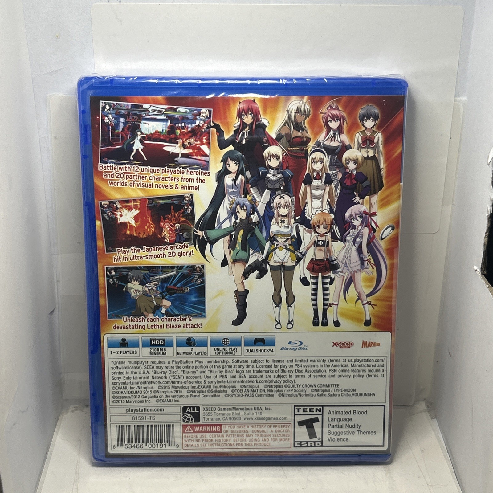 Nitroplus Blasterz: Heroines Infinite Duel (Sony PlayStation 4, 2016) – New