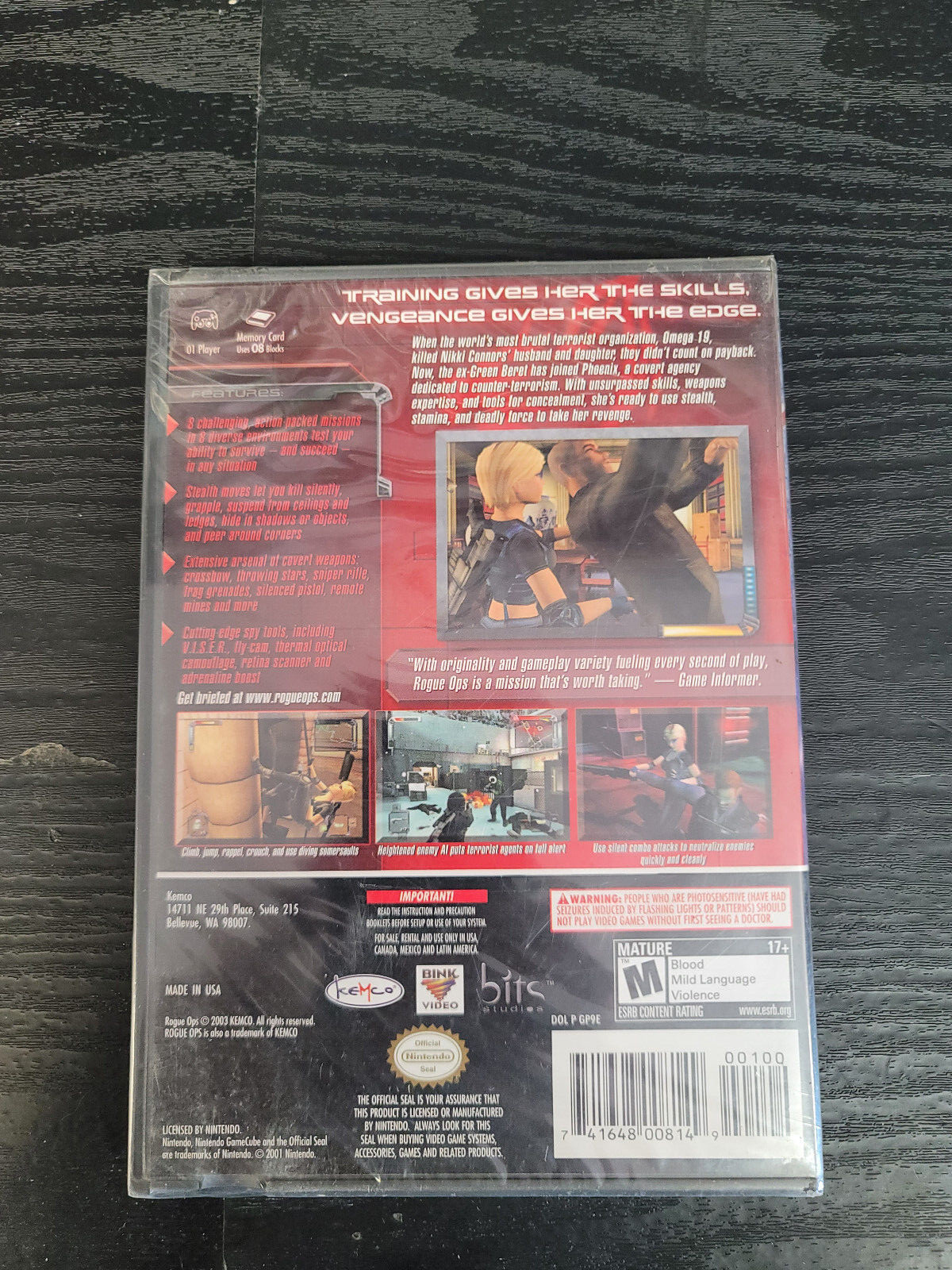Rogue Ops for Nintendo GameCube Brand New Factory Sealed