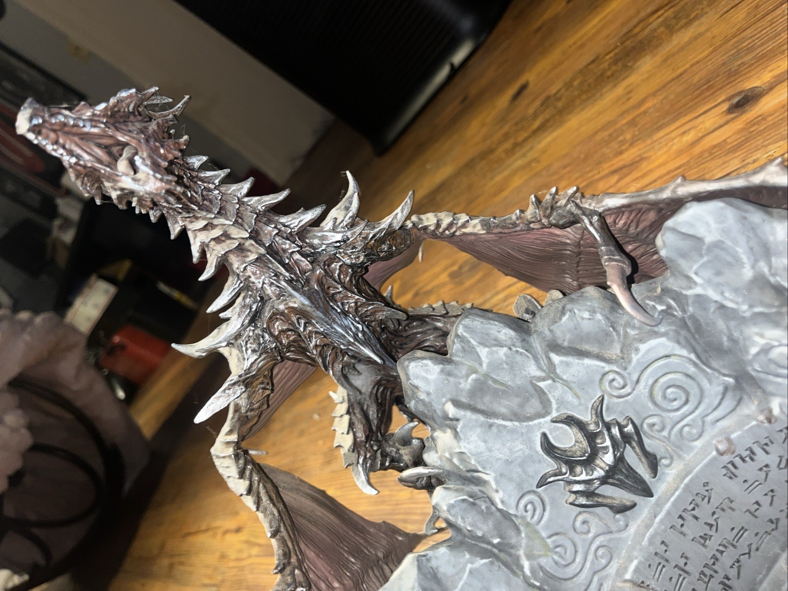 Authentic Skyrim Collector’s Edition Alduin Dragon Figure w/ Base