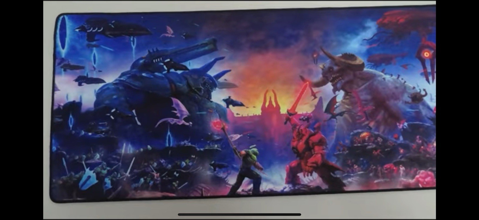 DOOM Eternal Keyboard Mat & Mousepad The Ancient Gods Keyart PS4 PS5 Xbox One