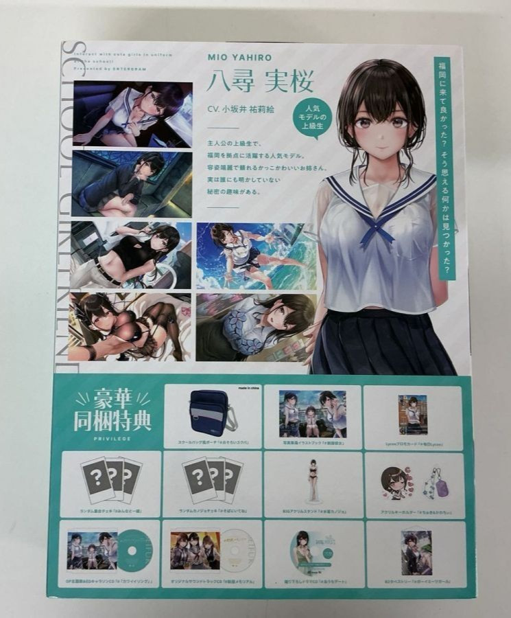 Seifuku Kanojo Mio Hatsukoi BOX Japanese VN PC Game for Windows USED