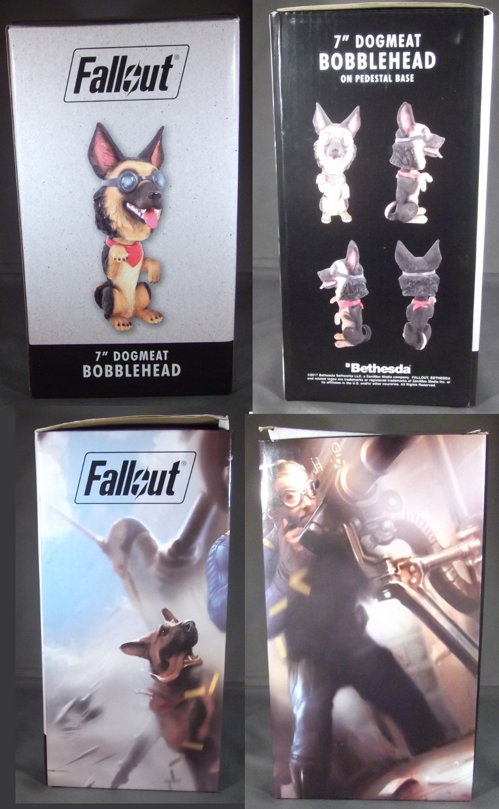 Bethesda Fallout 4 Dogmeat Shepherd 7″ Resin Bobblehead ThinkGeek