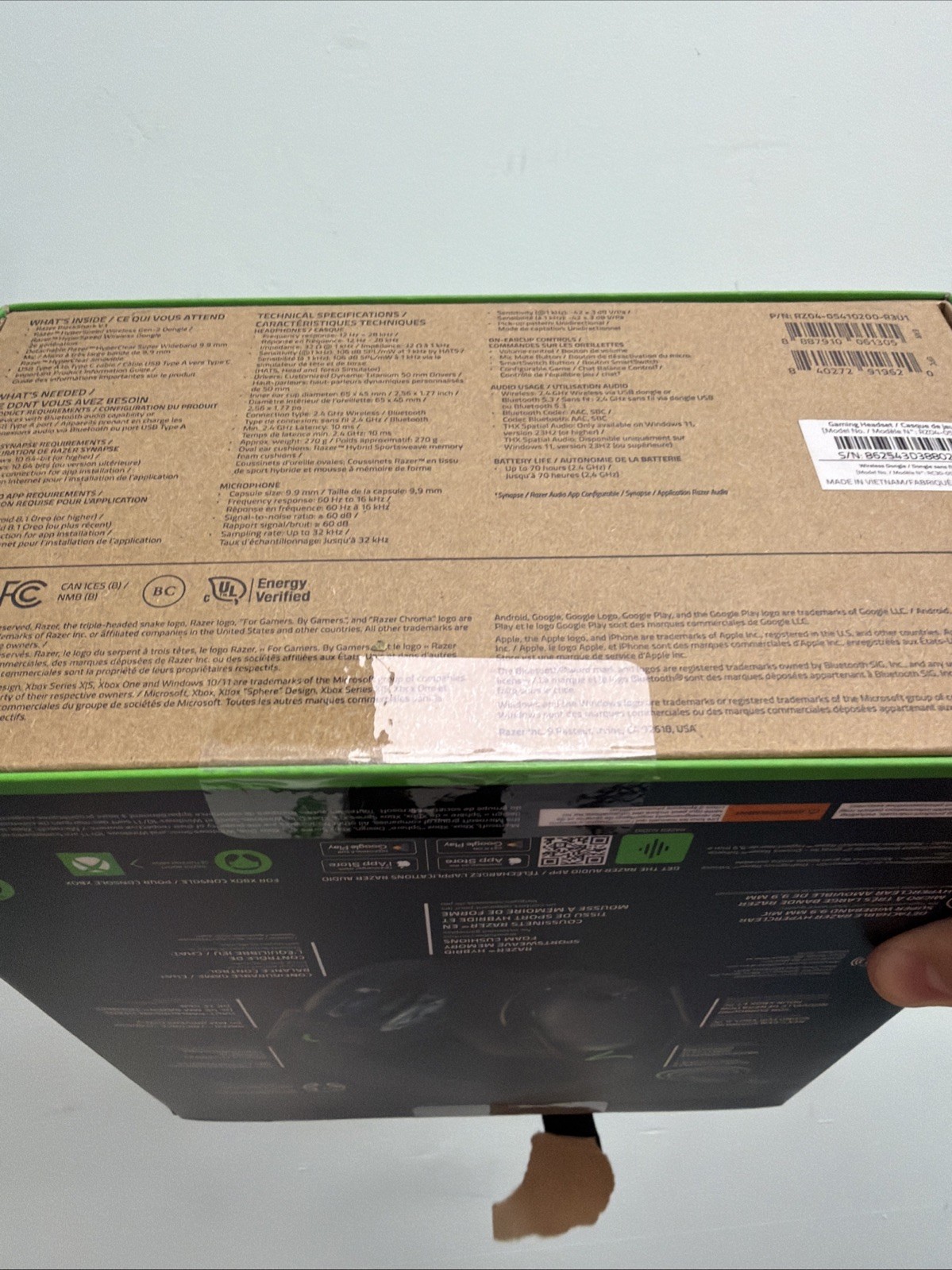 Razer BlackShark V3 X HyperSpeed Wireless Headset (RZ04-0541)