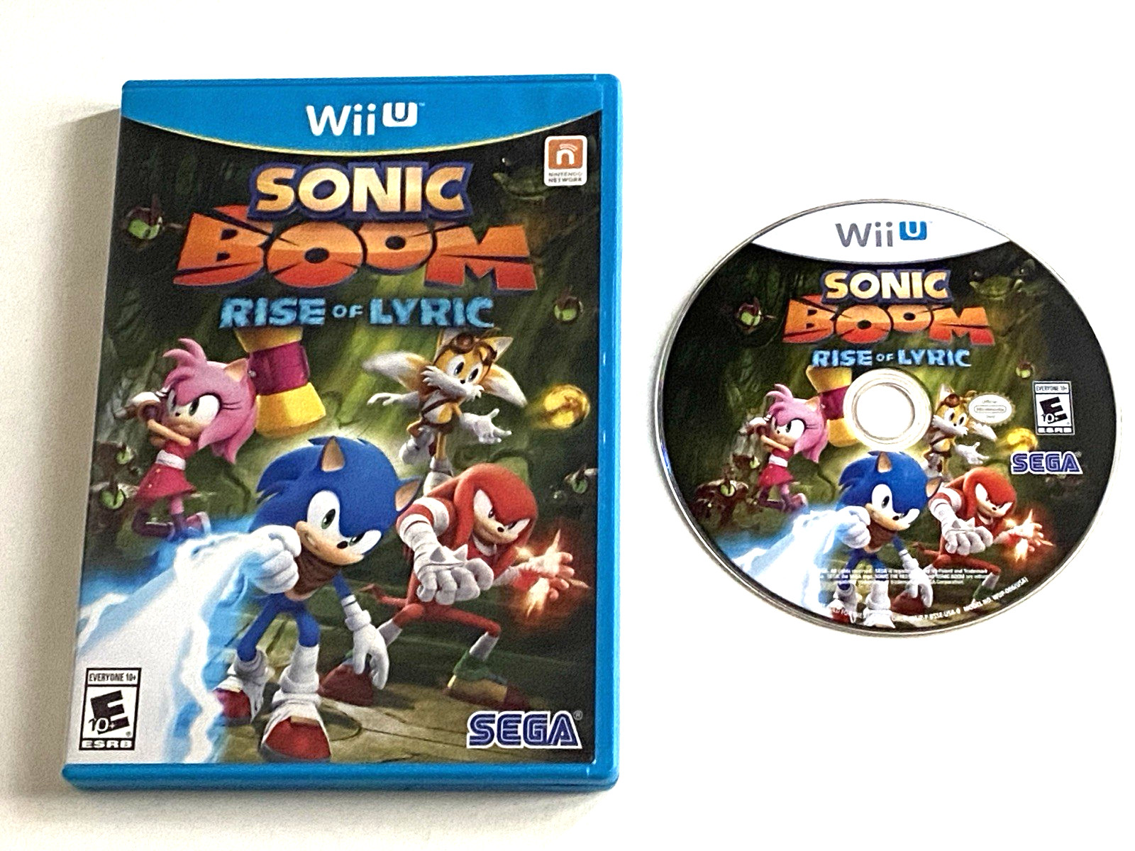Sonic Boom Rise of Lyric Nintendo Wii U Good Disc Game Case Hedgehog Kids Sega
