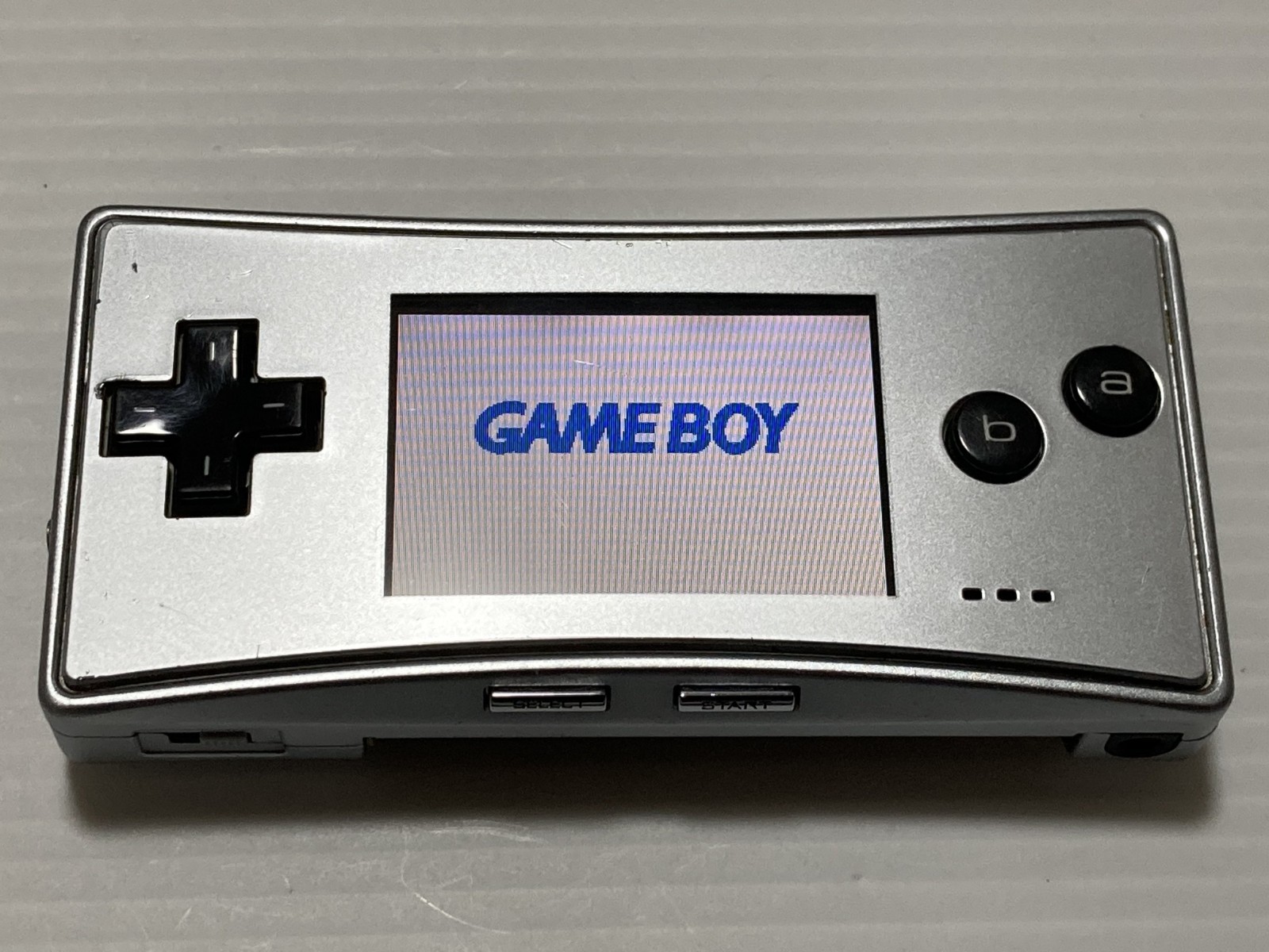 Nintendo Gameboy Micro Silver OXY-001 Handheld Console w/SuperMarioBros. #2