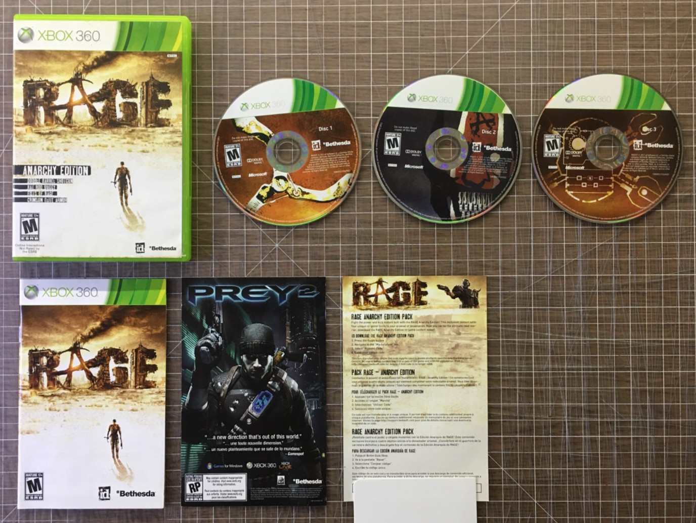 Rage (Microsoft Xbox 360, 2011) Bethesda – CIB Complete In Box