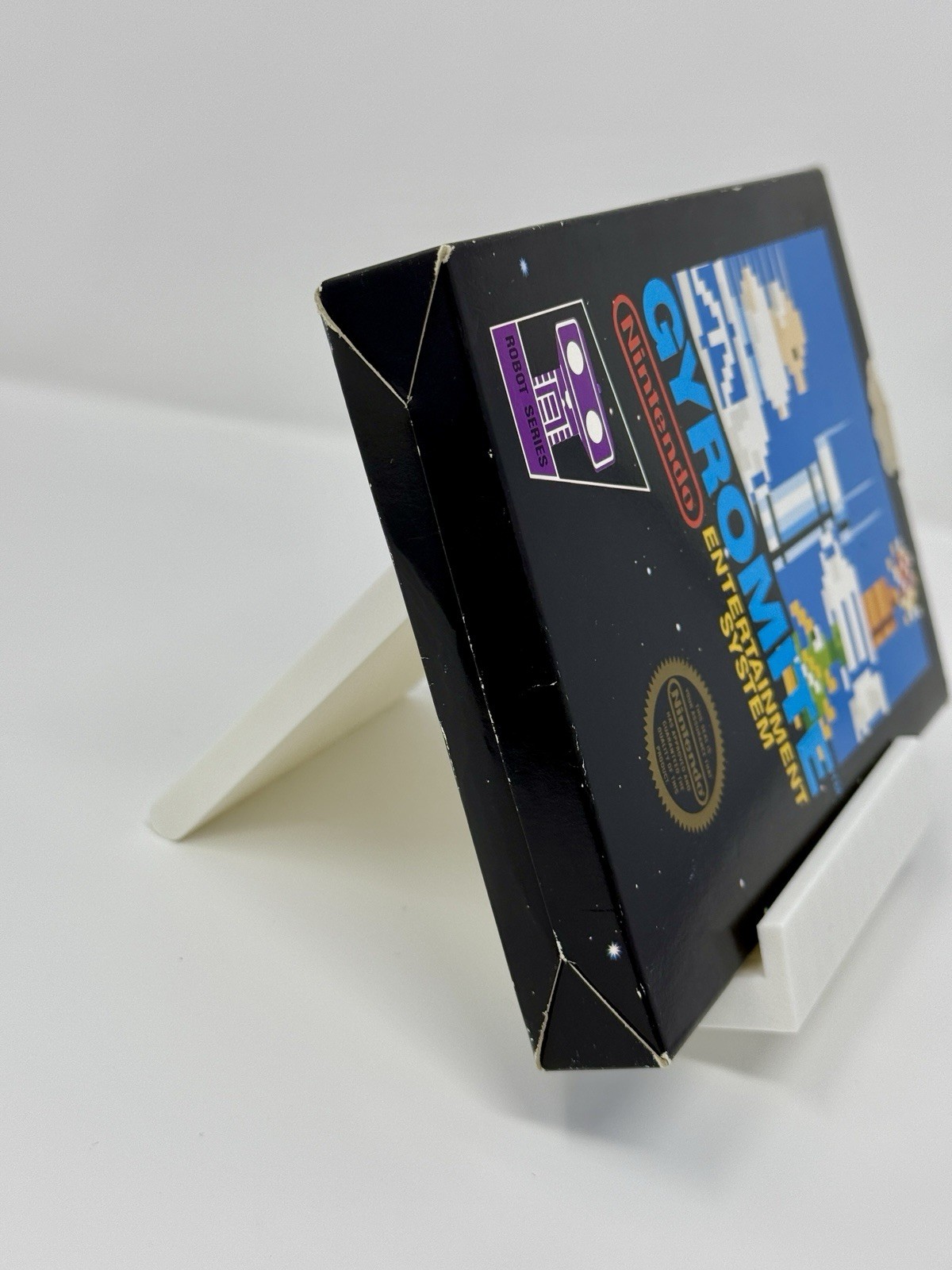 Gyromite First Print Matte Sticker Box and Game Only NO MANUAL READ Nintendo NES