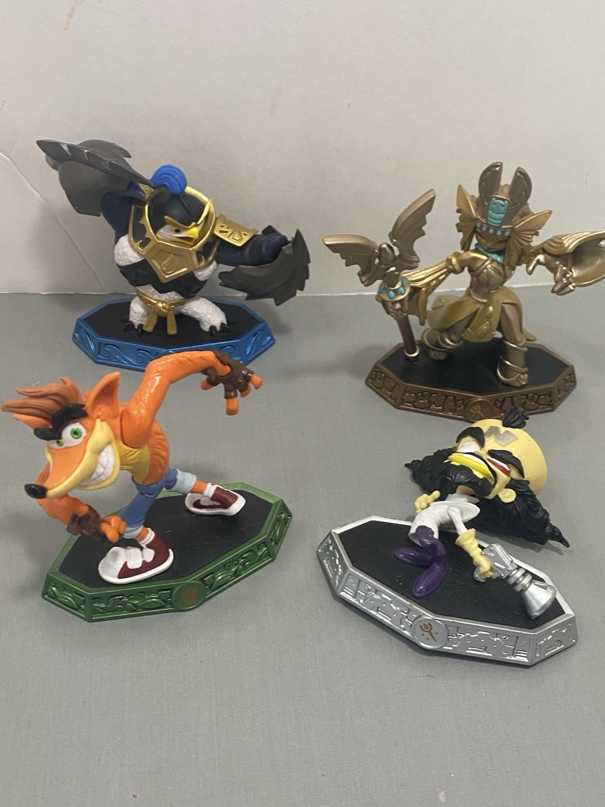 Lot of 4 Skylanders Imaginators Crash Bandicoot Neo Cortex King Pen Golden Queen