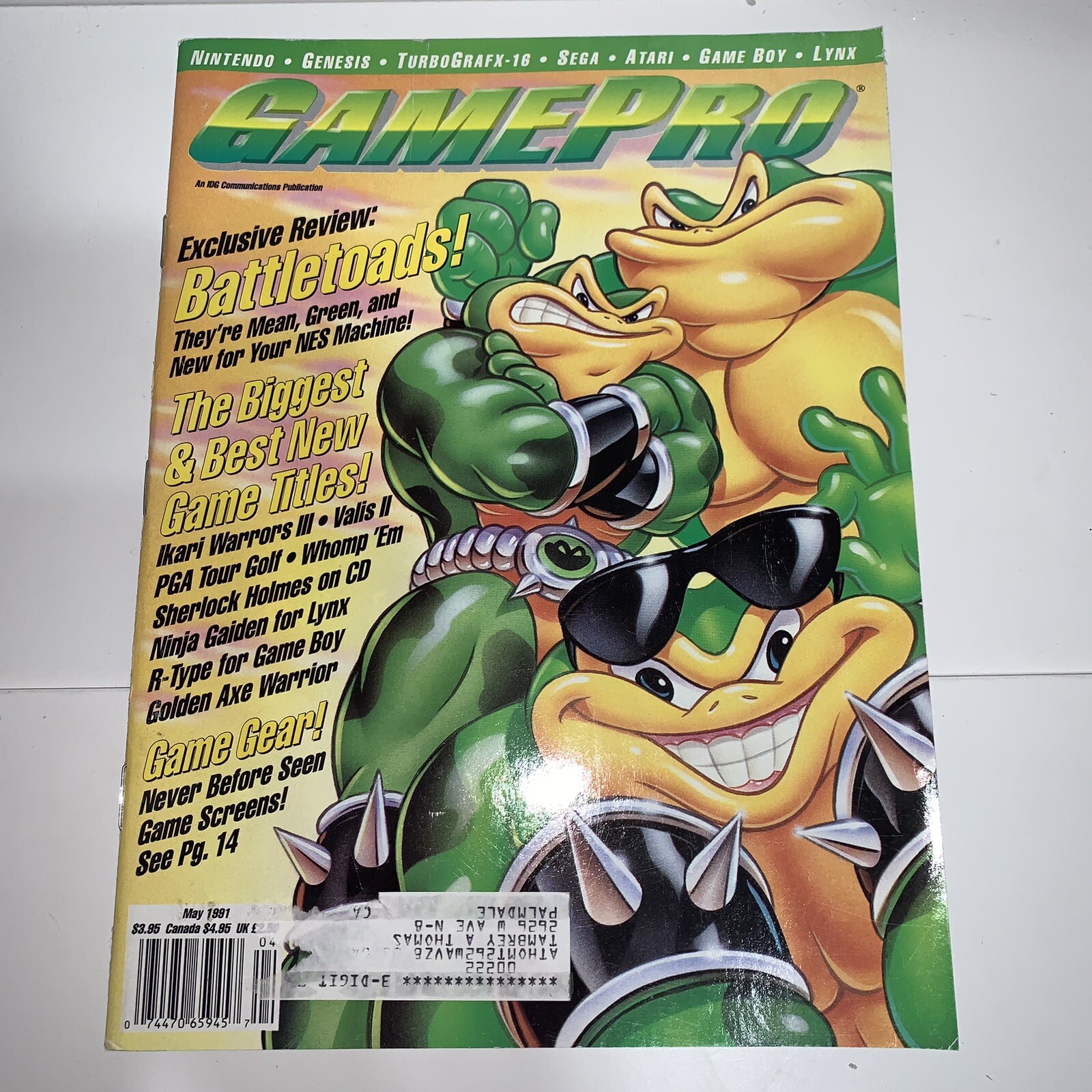 GamePro Magazine Issue 22 May 1991 Battletoads Ninja Gaiden Golden Axe Warrior