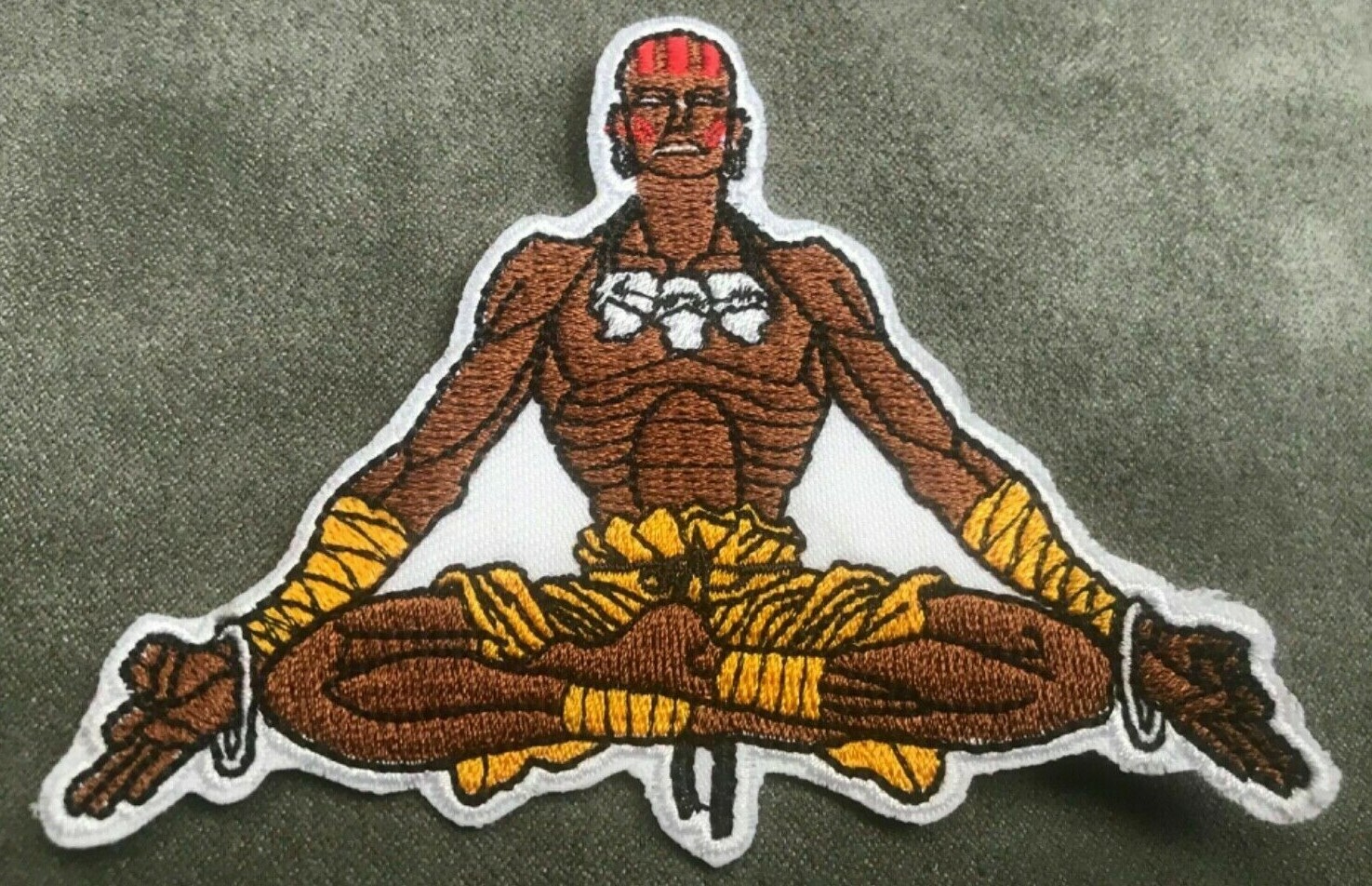 STREET FIGHTER embroidered figure patch sew iron on DHALSIM chun-li ryu jacket