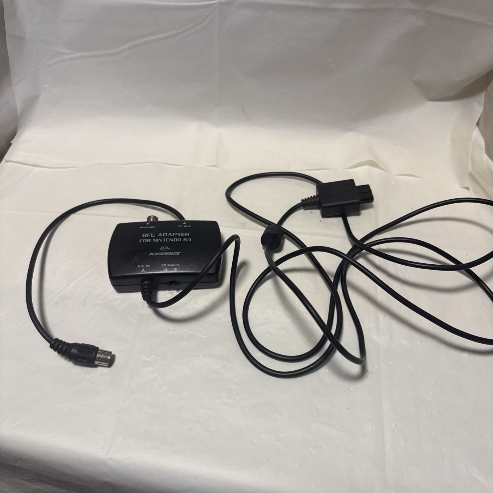 Performance RFU Adapter For Nintendo 64 Super SNES N64 P-067F AV Antenna TV Out