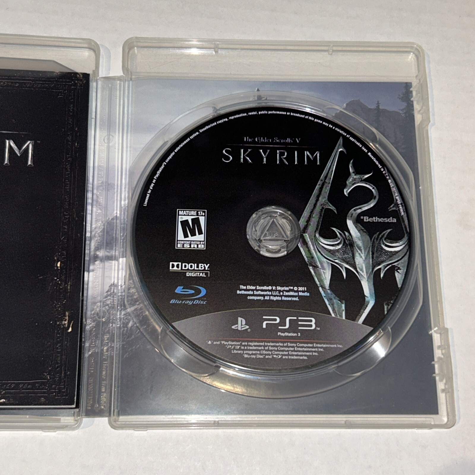 The Elder Scrolls V 5: Skyrim PlayStation 3 PS3 – Manual – No Map – Tested
